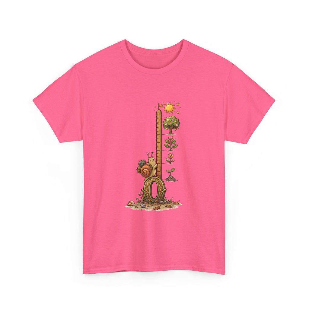 Growth Meter Graphic Tee — Cute Bear Planting Height Chart T-Shirt