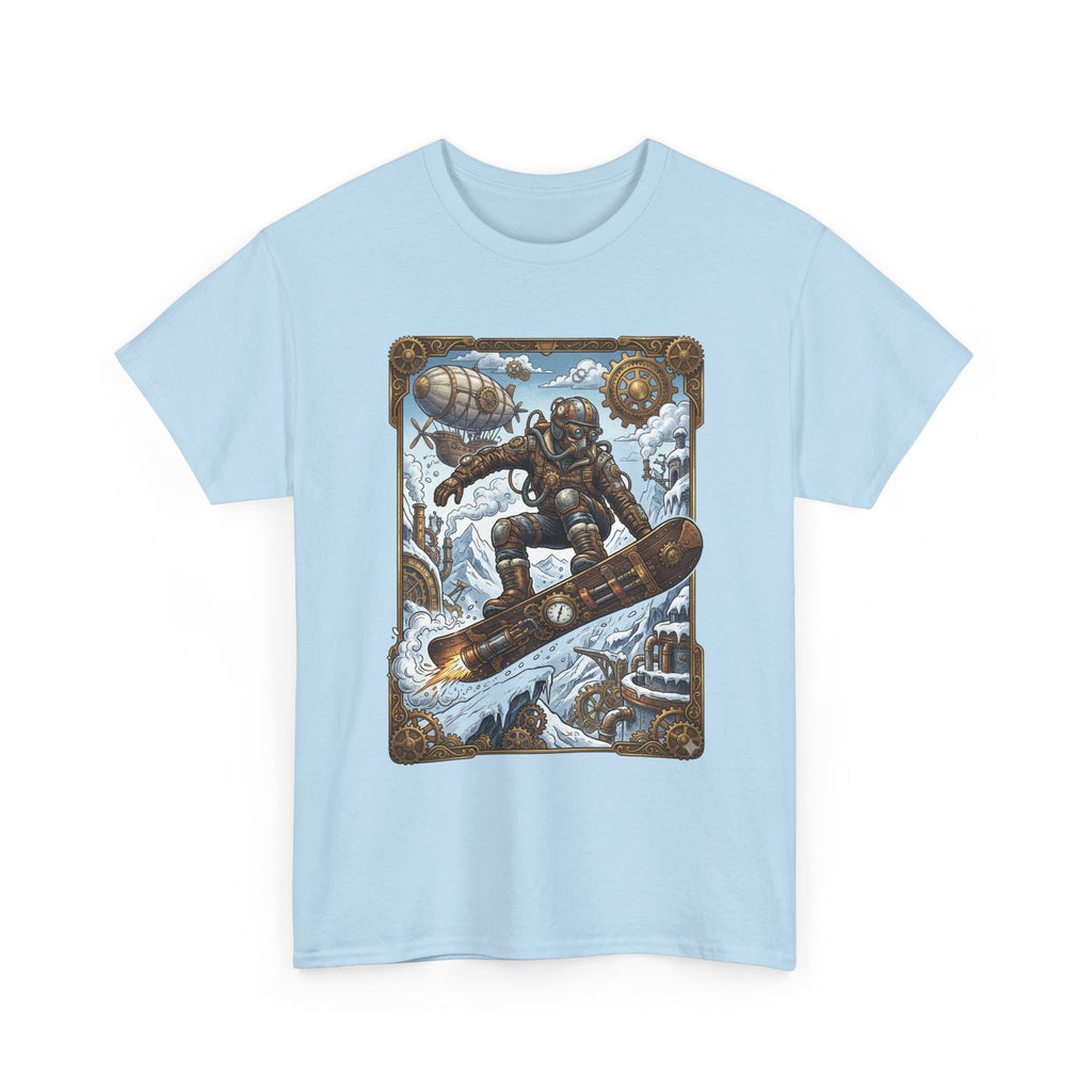 Steampunk Snowboarder Tee — Vintage Deep-Sea Snowboarding Graphic Shirt