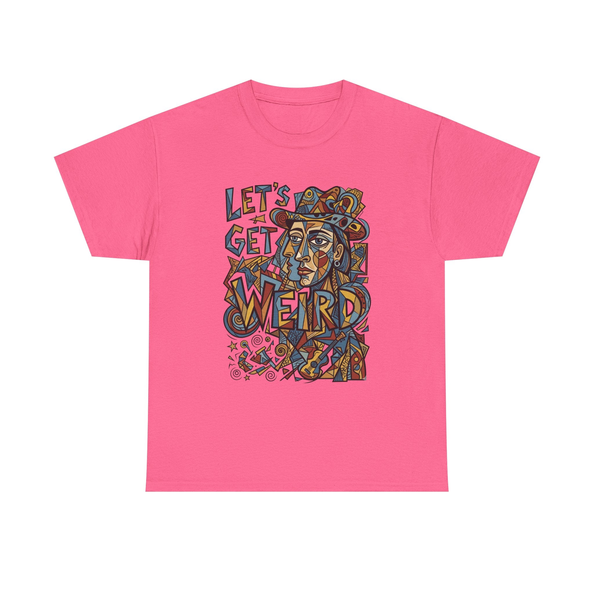 Let’s Get Weird T-Shirt — Retro Psychedelic Face Graphic Tee
