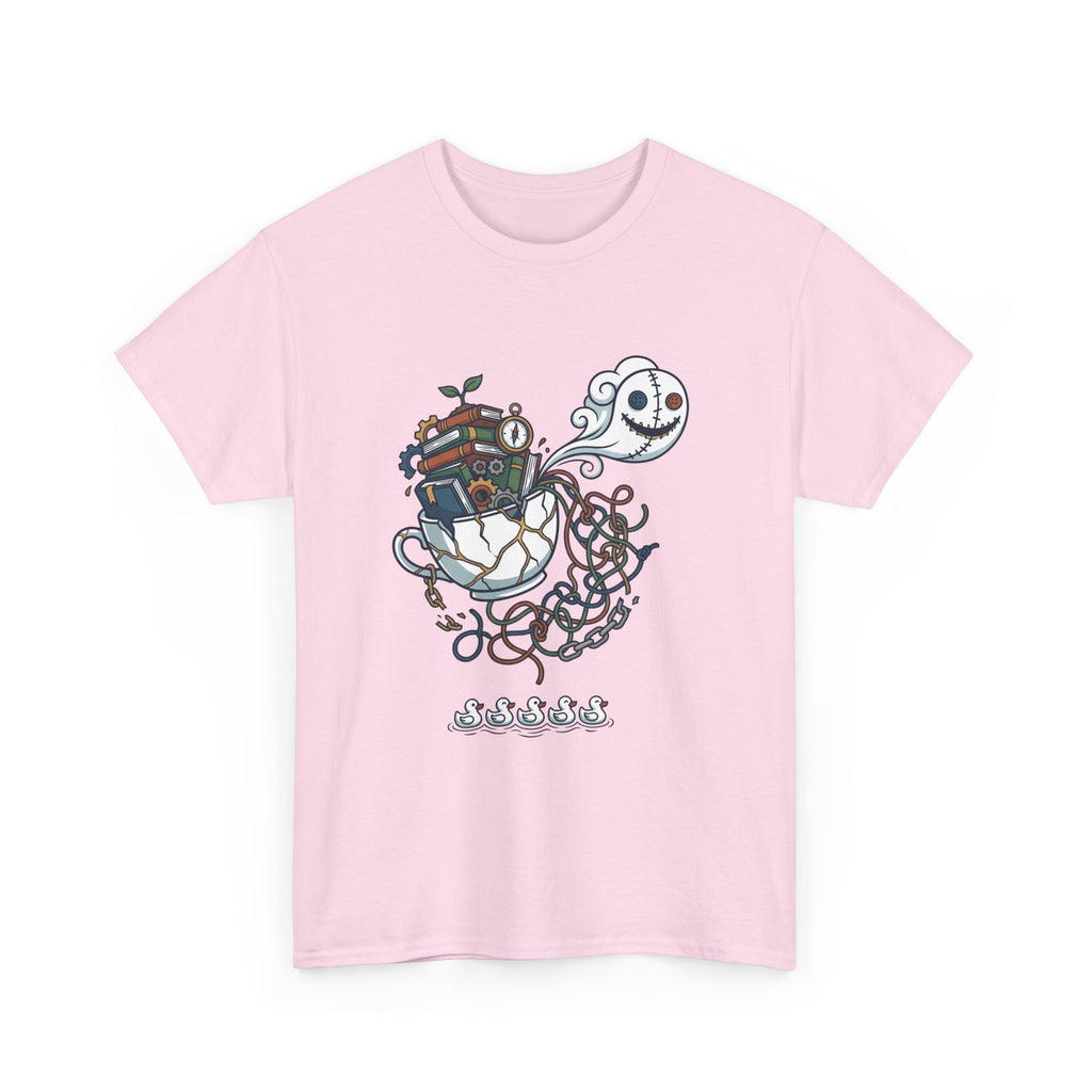 T-Shirt — Whimsical Ghost Ship Illustration Tee