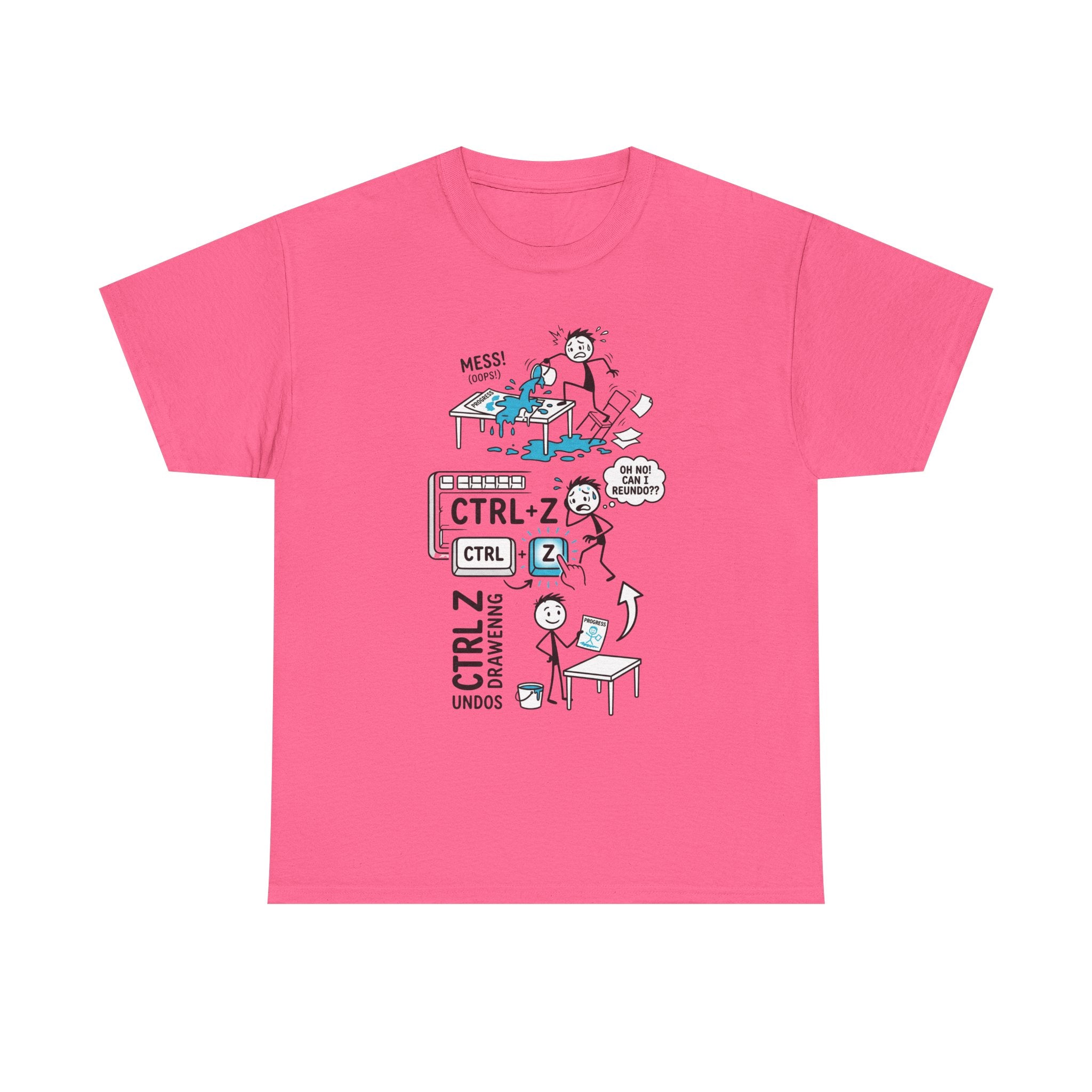 Ctrl Z Funny Graphic T-Shirt – Undo Computer Chaos Tee for Coders & Designers