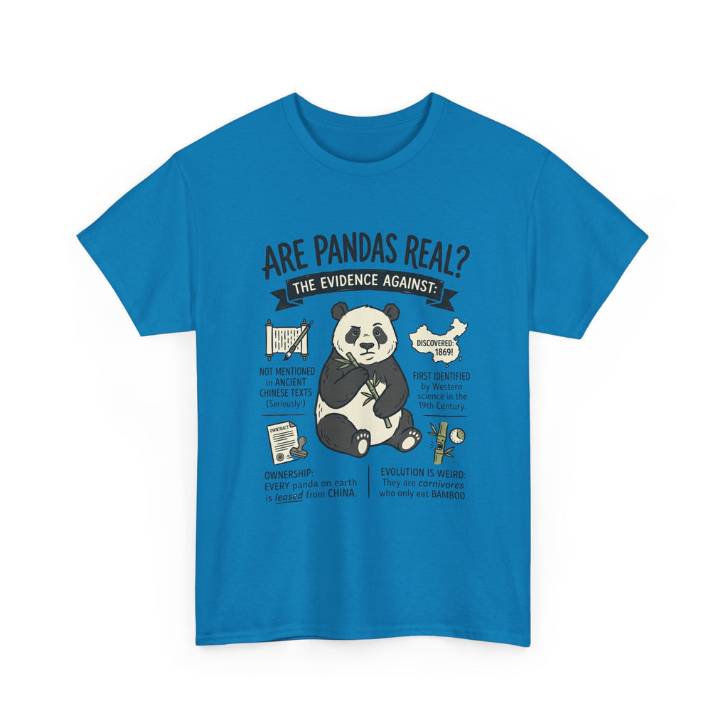 Are Pandas Real? Graphic Tee — Funny Panda Infographic T-Shirt