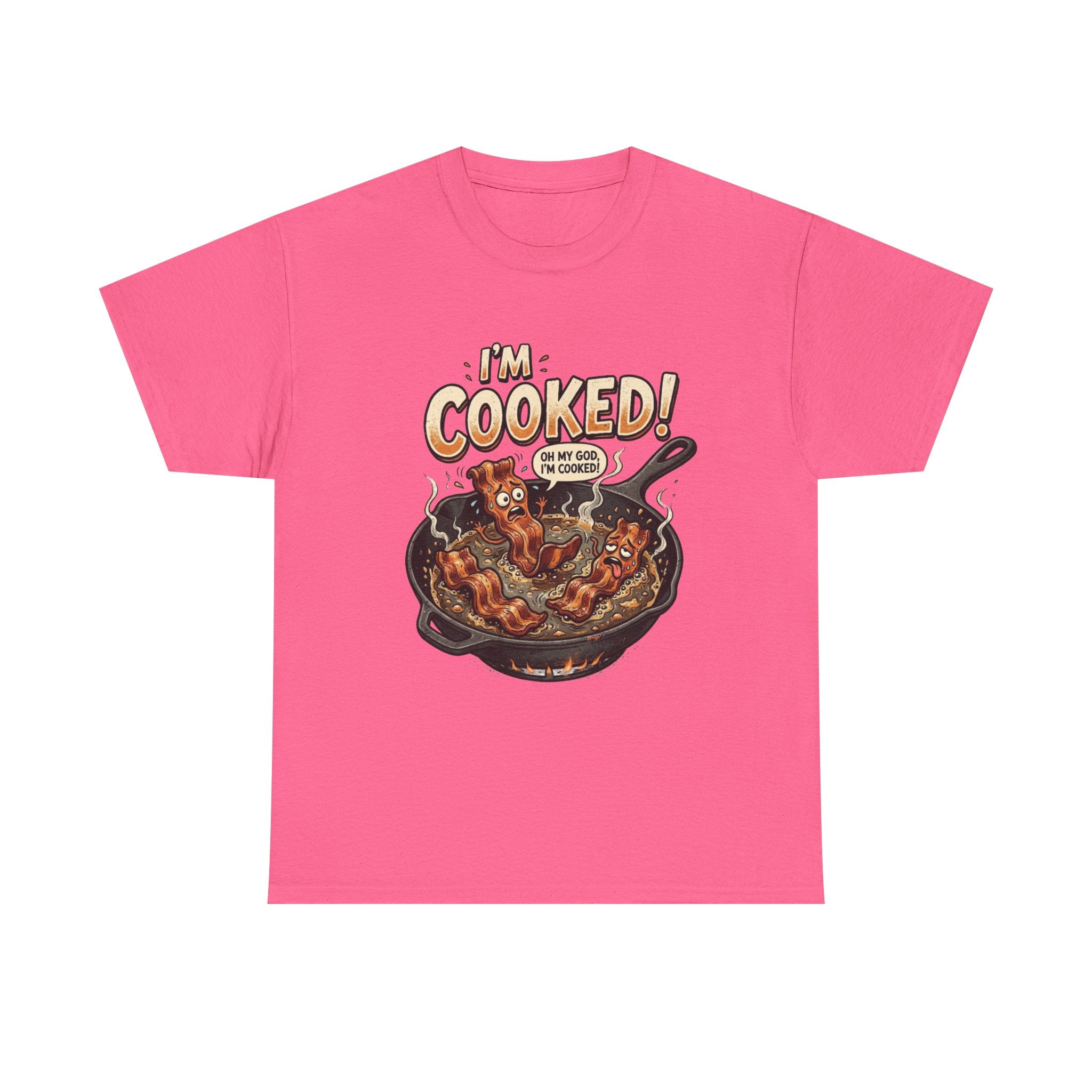 I’m Cooked! Funny Bacon Skillet T-Shirt
