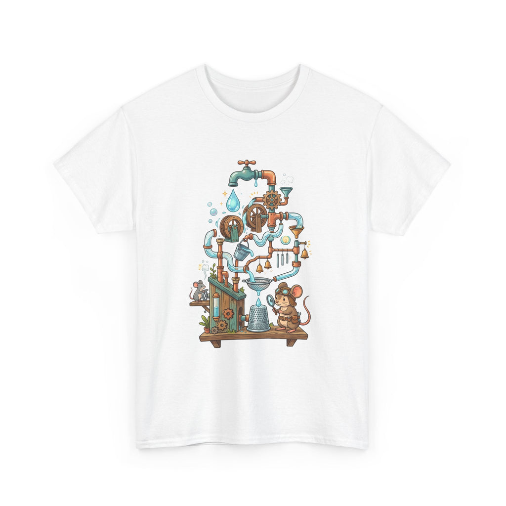 Water Machine T-Shirt — Cute Mouse Contraption Tee