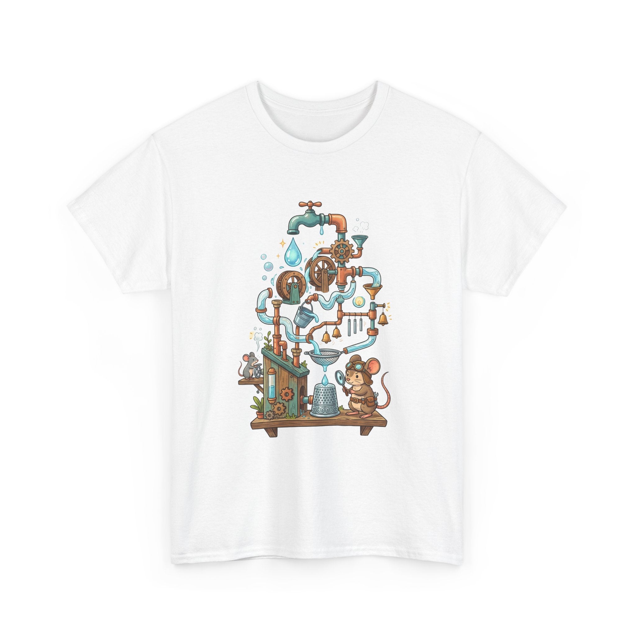 Water Machine T-Shirt — Cute Mouse Contraption Tee