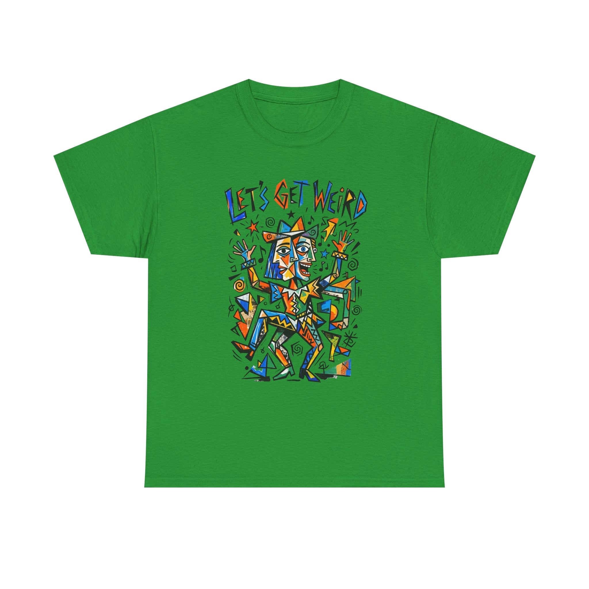 Let's Get Weird T‑Shirt — Colorful Abstract Party Graphic Tee