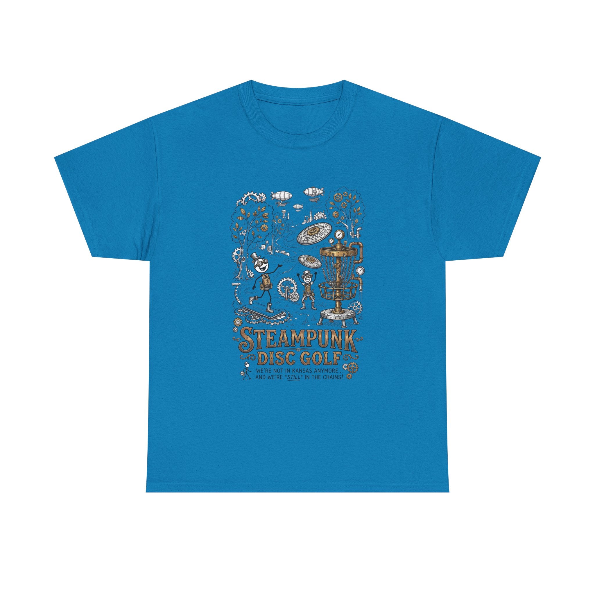 Steampunk Disc Golf T-Shirt — Vintage Victorian Disc Golf Design