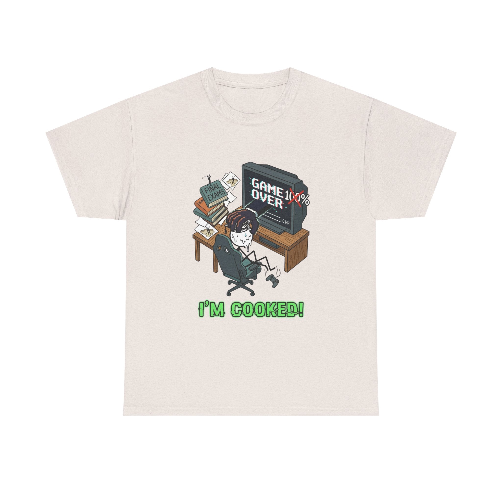 Gamer 'Game Over I'm Cooked' Graphic Tee