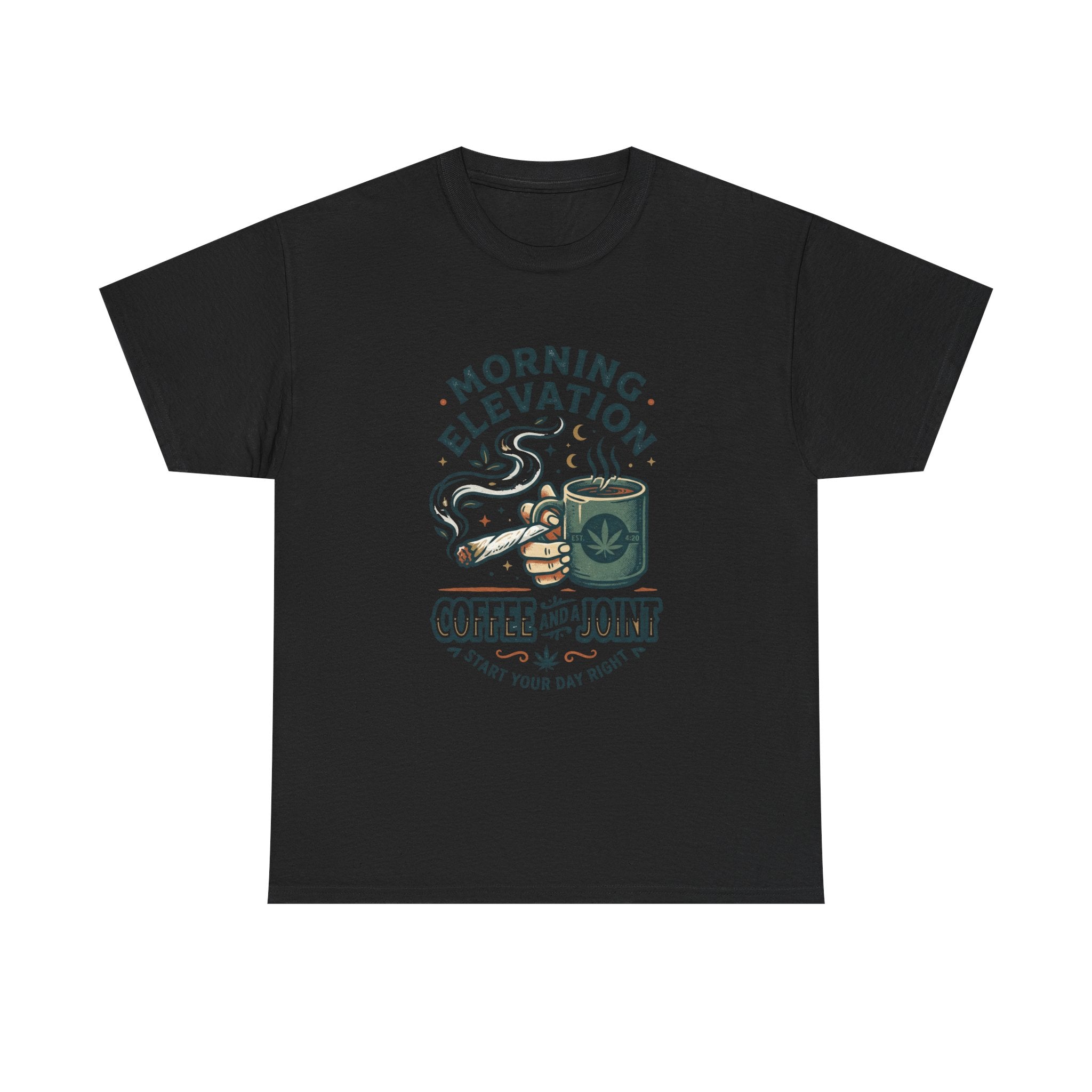 Coffee & Joint T-Shirt — Morning Elevation Graphic Tee