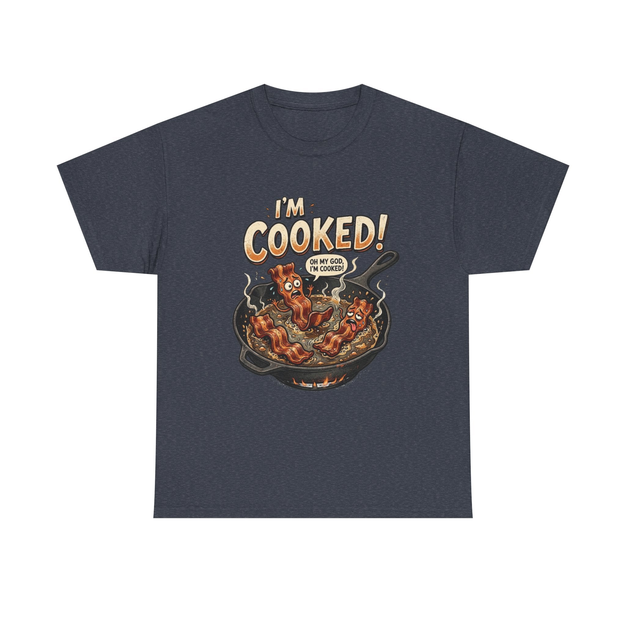 I’m Cooked! Funny Bacon Skillet T-Shirt