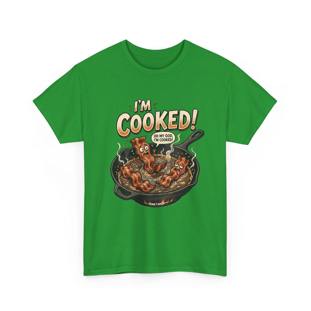 I’m Cooked! Funny Bacon Skillet T-Shirt