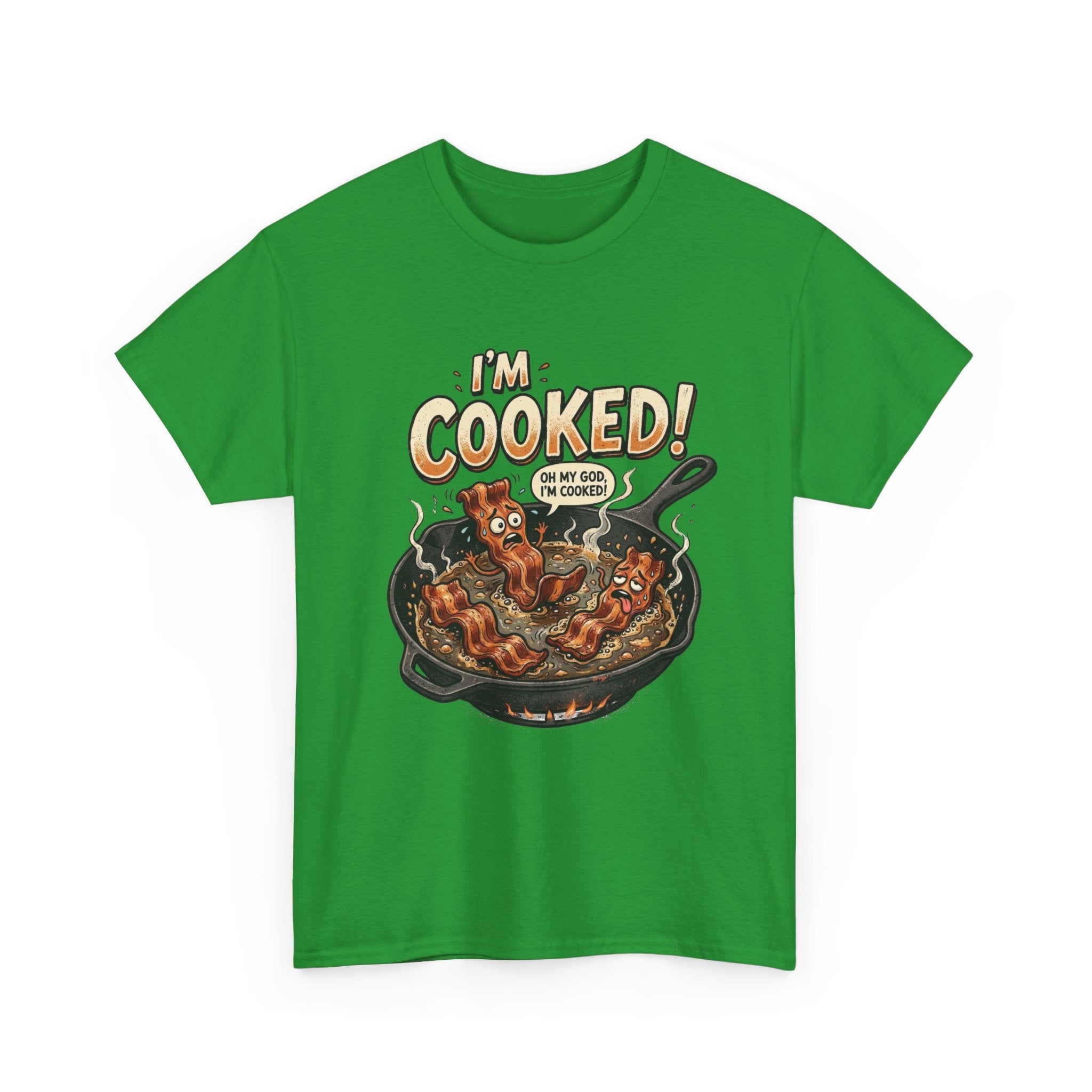 I’m Cooked! Funny Bacon Skillet T-Shirt