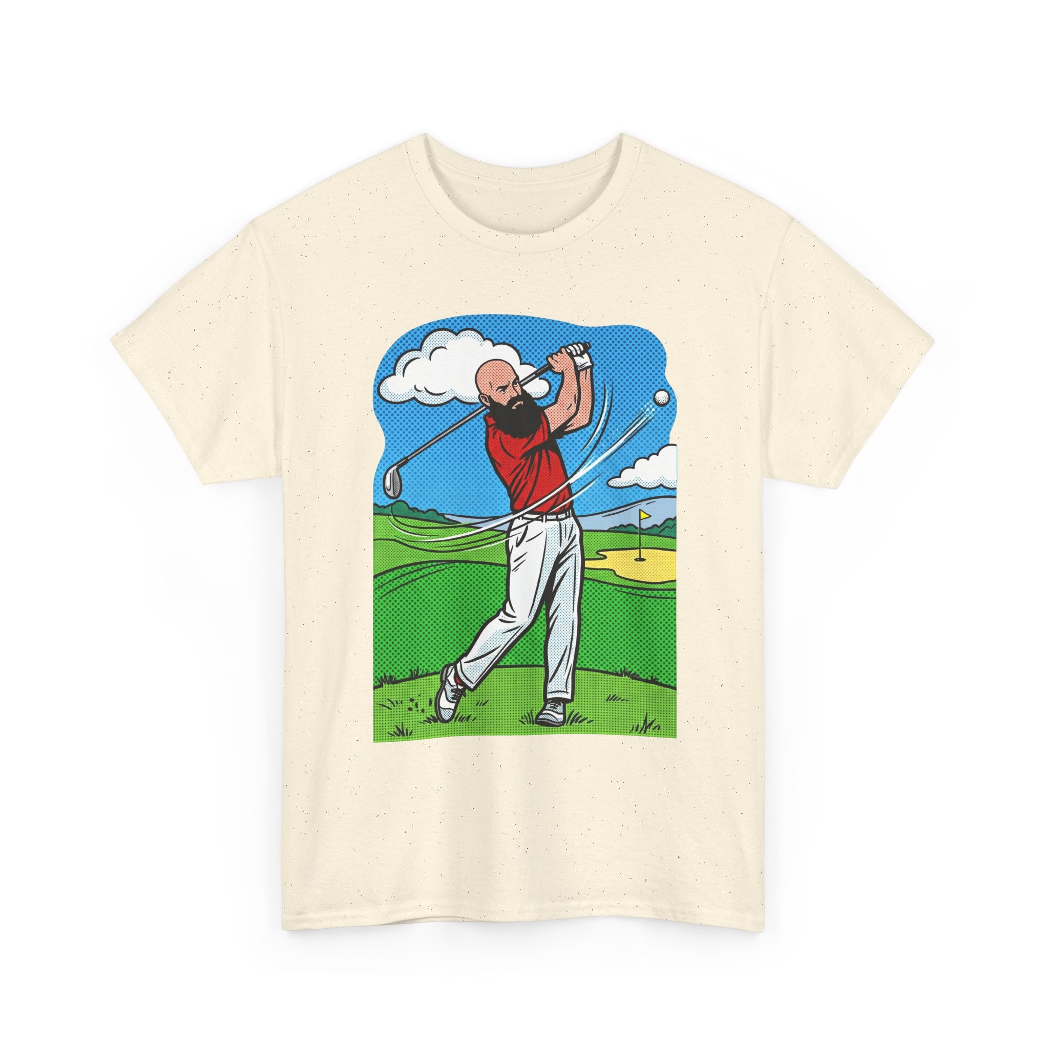 Golf Swing Graphic Tee — Golfer Illustration Shirt for Golf Lovers