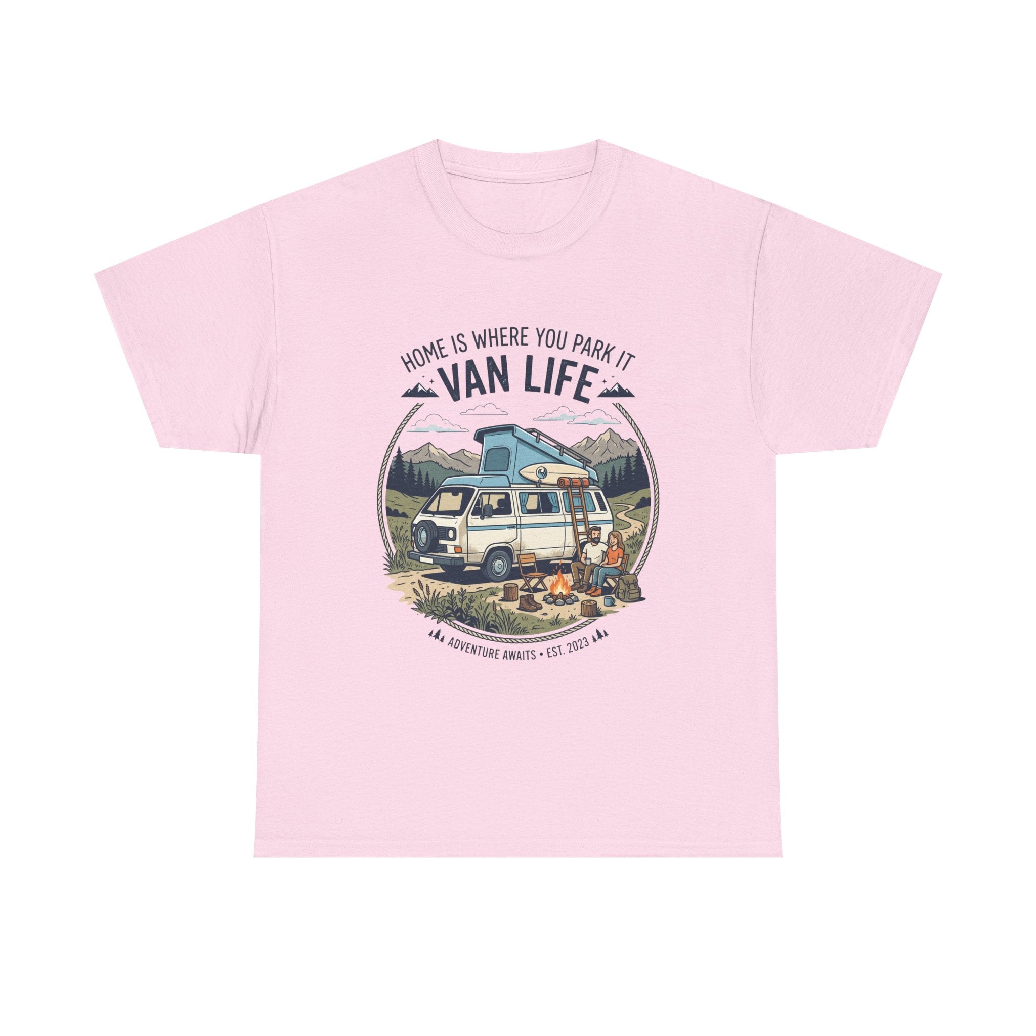 Van Life T-Shirt — "Home Is Where You Park It" Adventure Tee