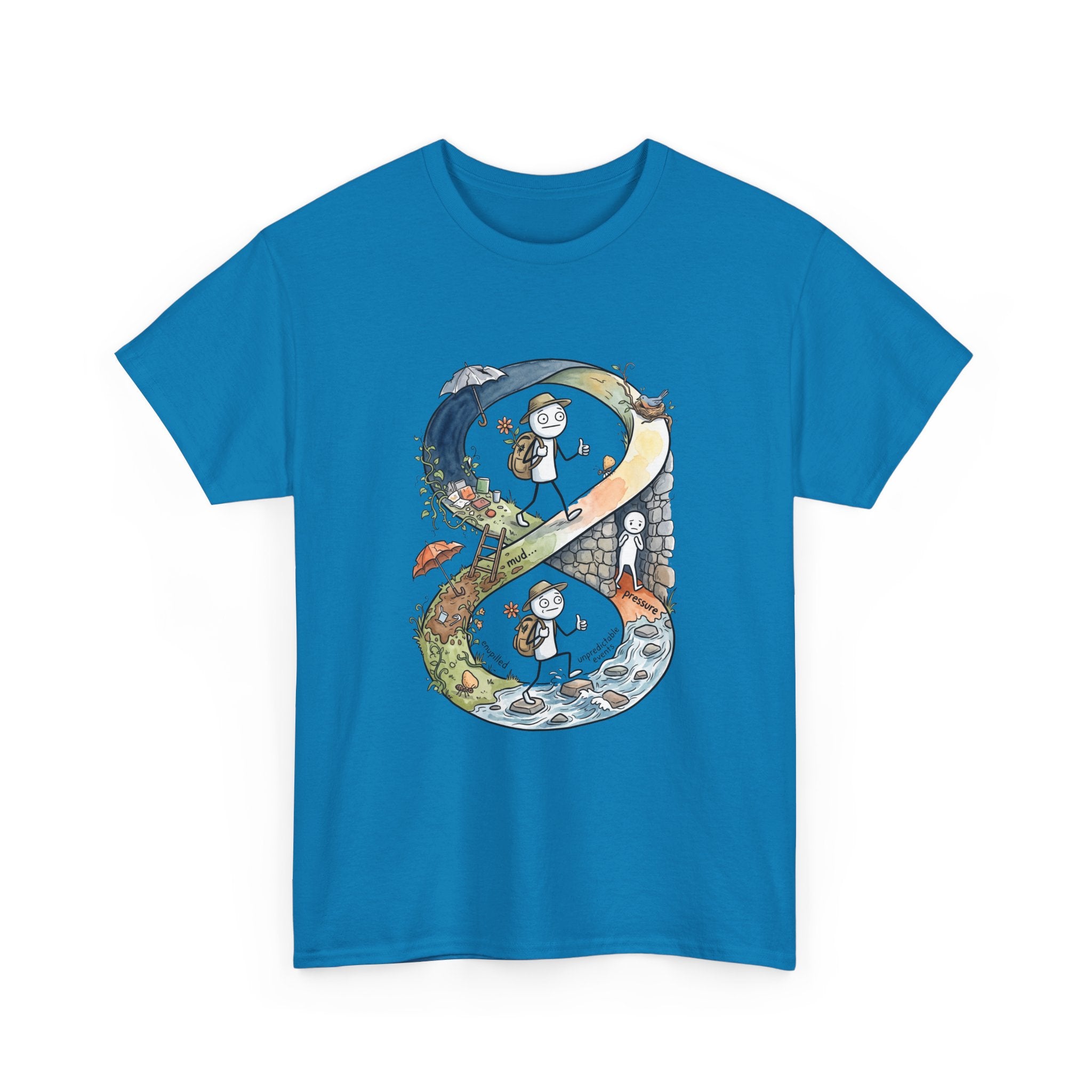 a Infinity Hiking Tee — Day & Night Nature Adventure Graphic T-Shirt