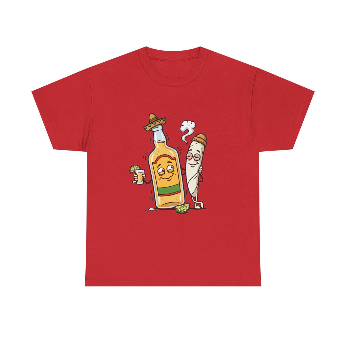 A Tequila & Joint Funny Graphic Tee