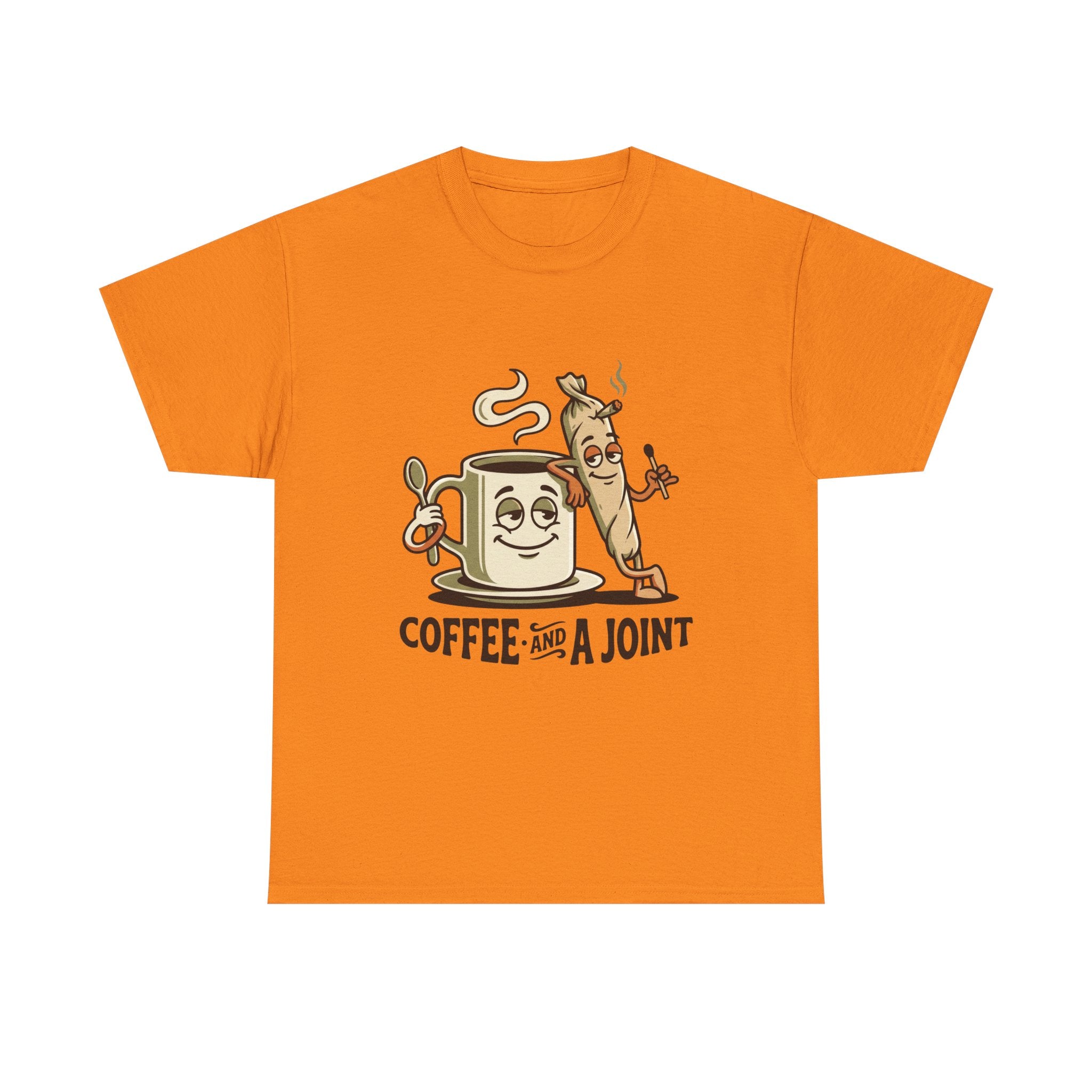 Coffee and a Joint T-Shirt — Funny Stoner Coffee Tee