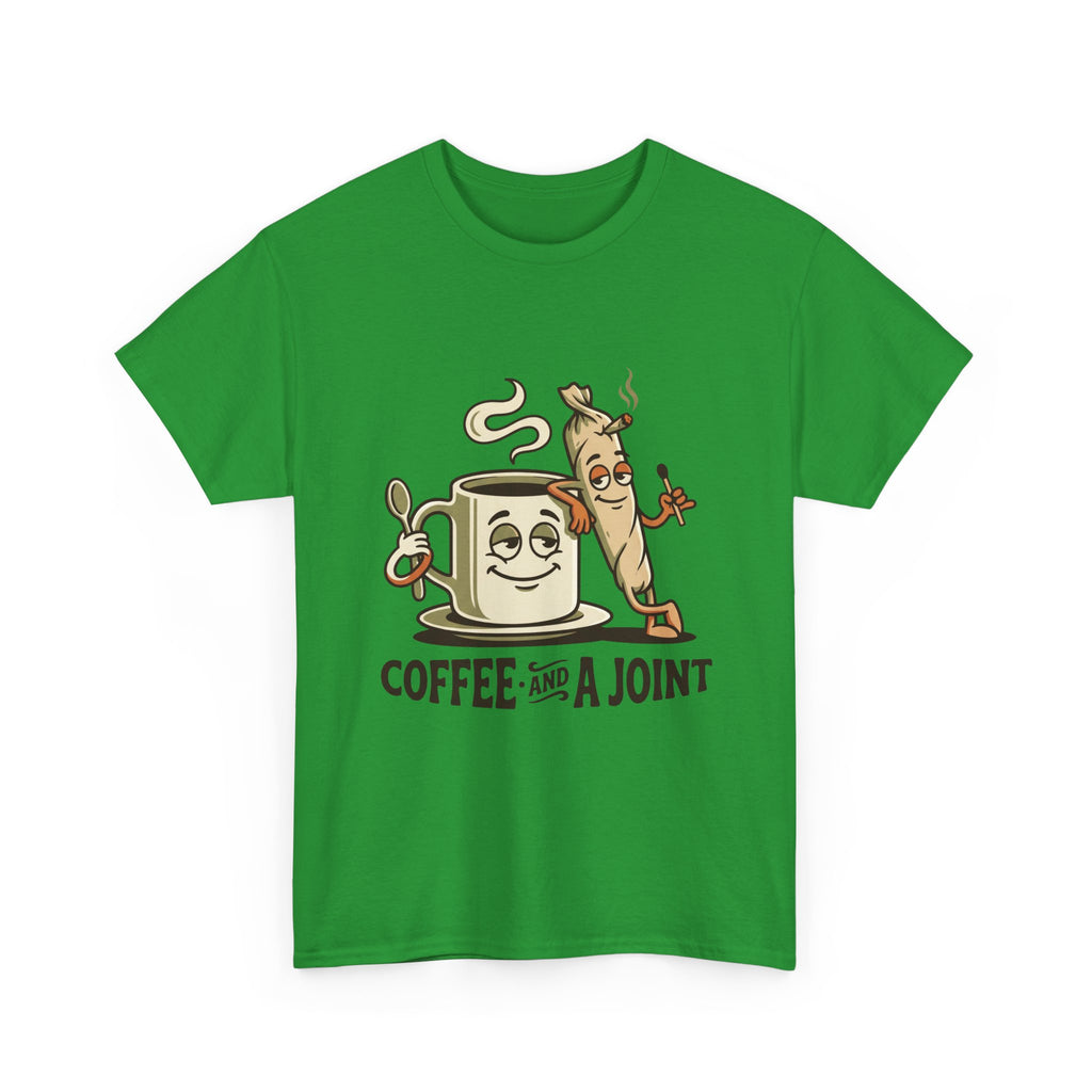 Coffee and a Joint T-Shirt — Funny Stoner Coffee Tee
