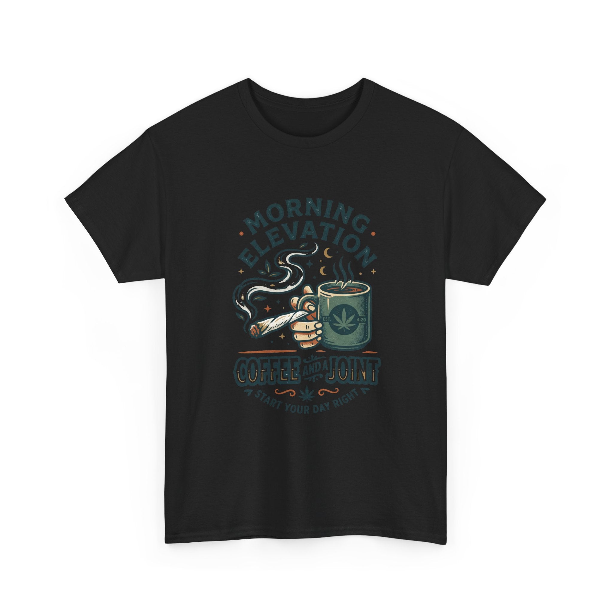 Coffee & Joint T-Shirt — Morning Elevation Graphic Tee