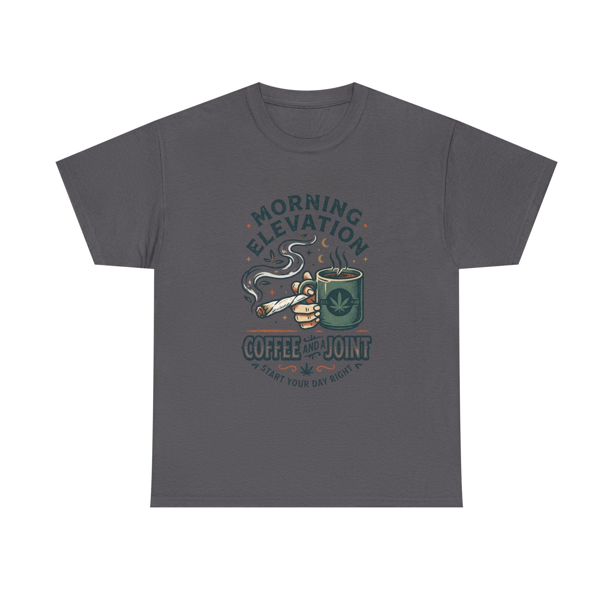 Coffee & Joint T-Shirt — Morning Elevation Graphic Tee