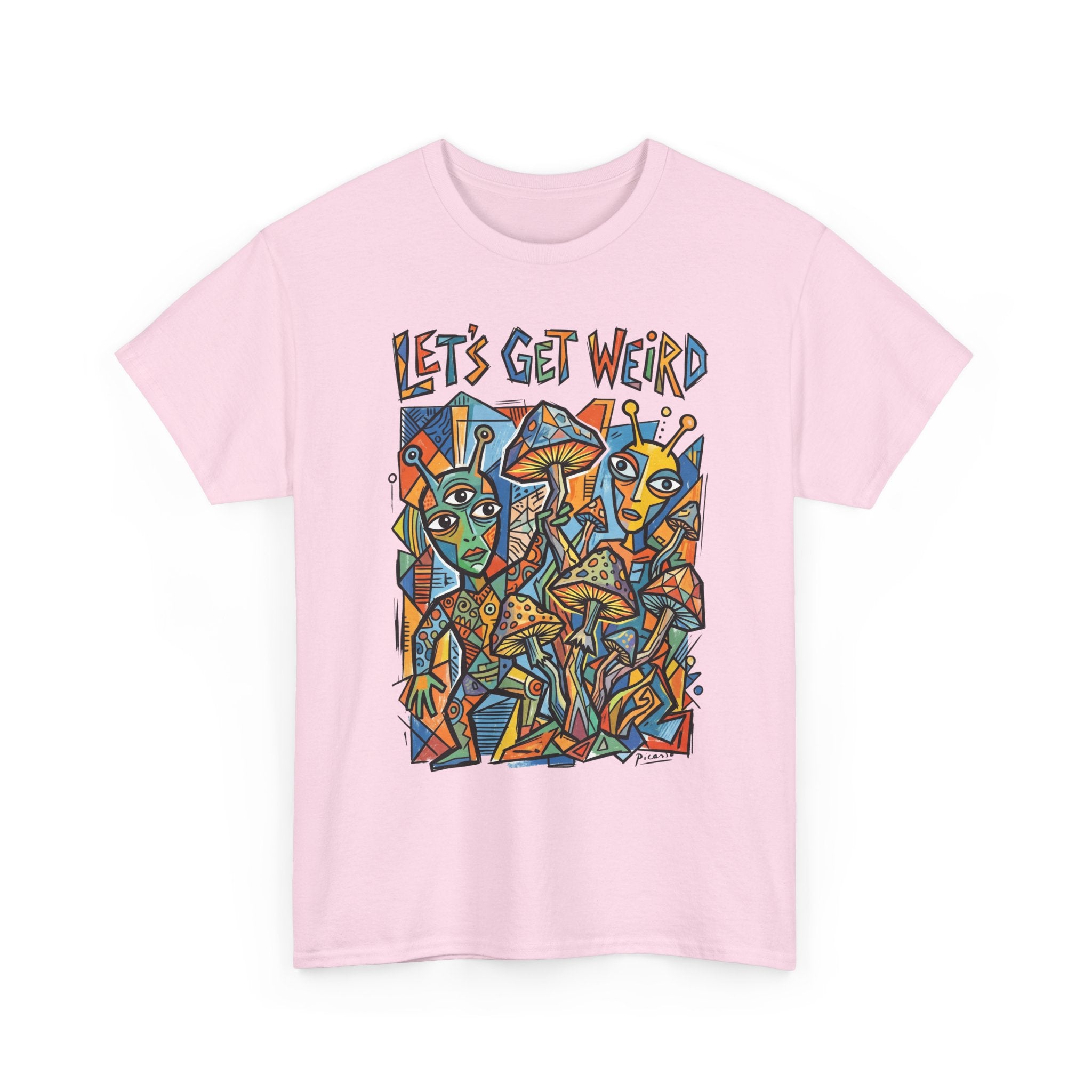 Let's Get Weird Abstract Art T-Shirt — Colorful Psychedelic Graphic Tee