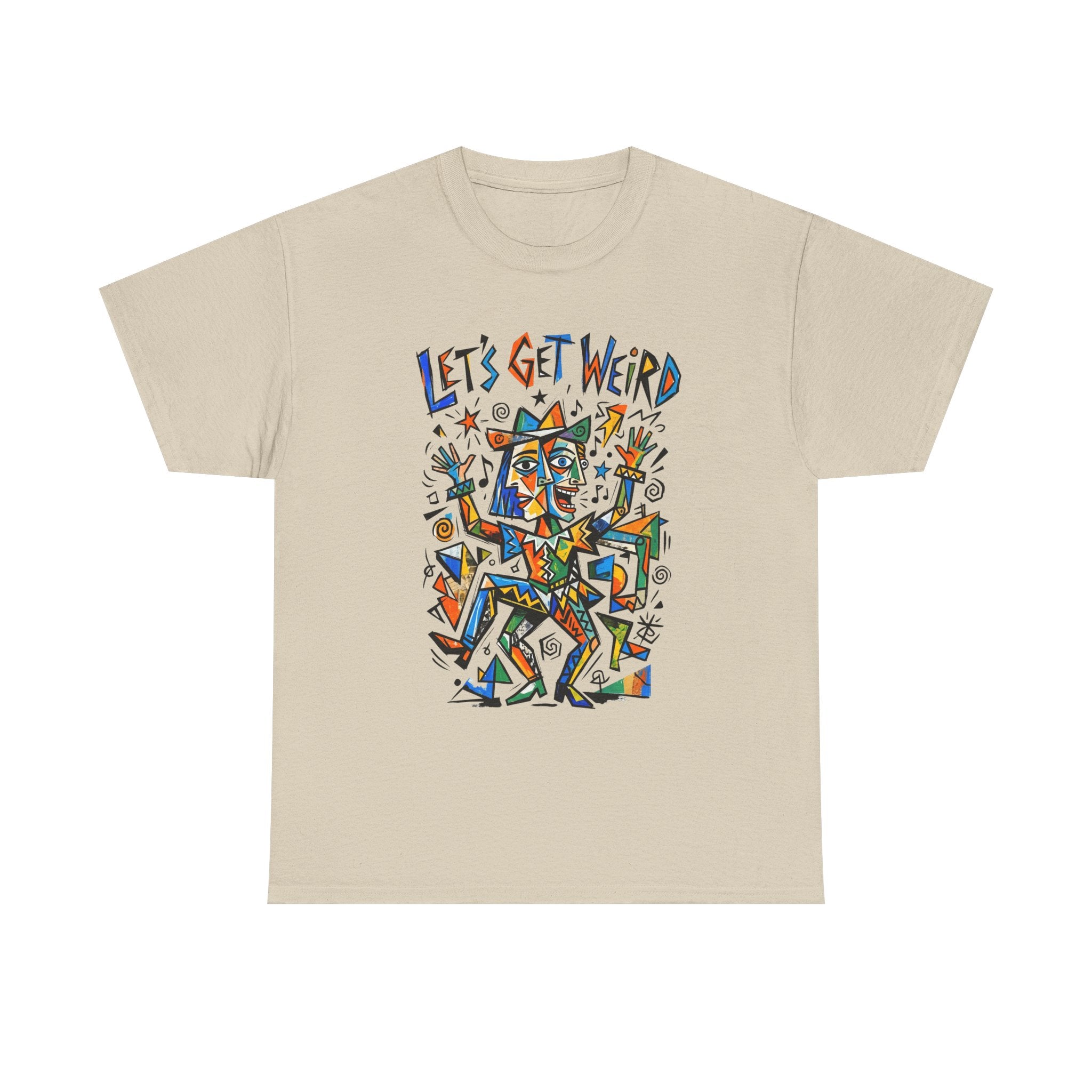 Let's Get Weird T‑Shirt — Colorful Abstract Party Graphic Tee