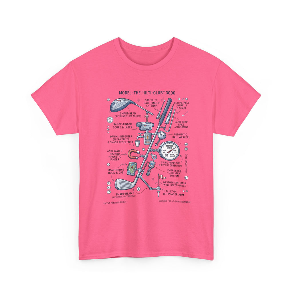 T-Shirt — Golf Club Diagram Vintage Schematic Tee