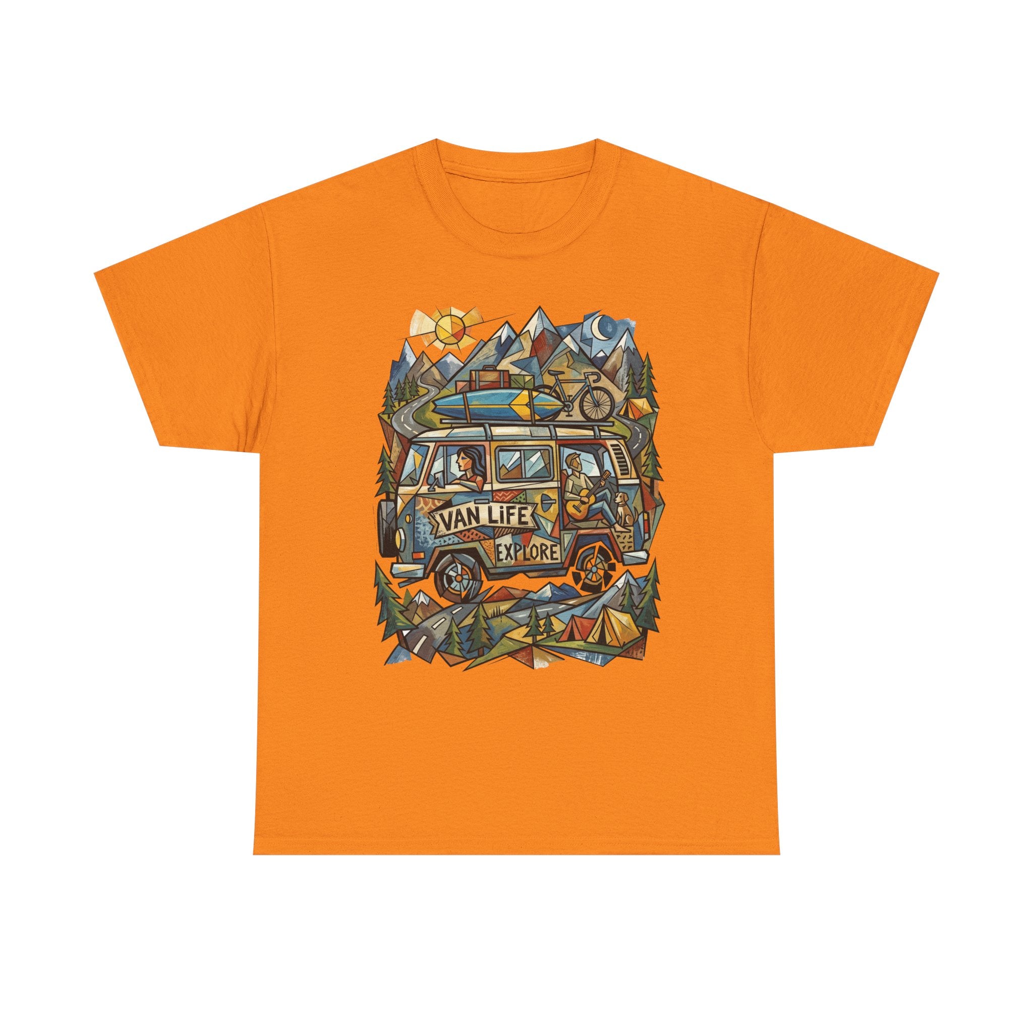 Van Life Explore T-Shirt — Retro Campervan Adventure Graphic Tee