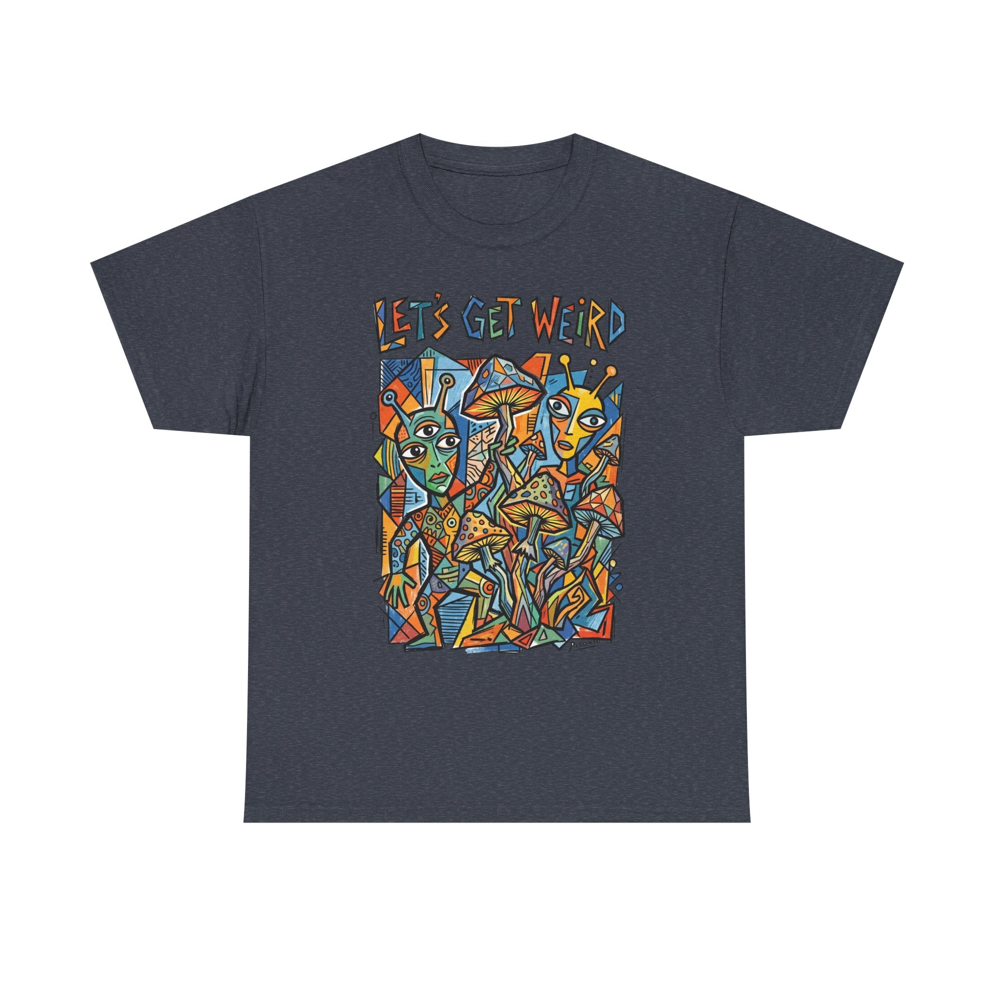 Let's Get Weird Abstract Art T-Shirt — Colorful Psychedelic Graphic Tee