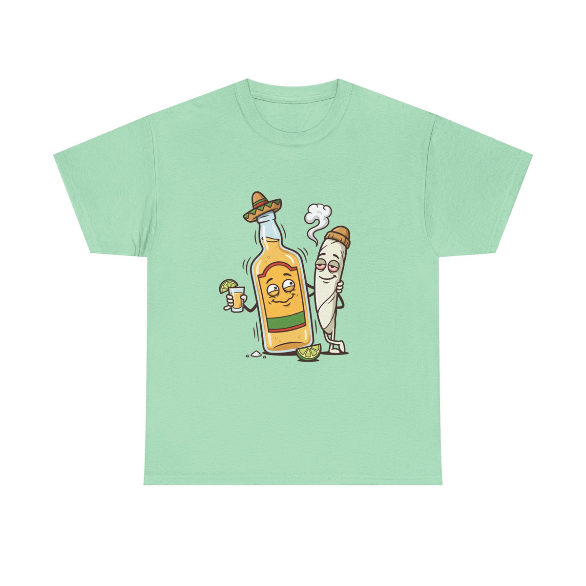 A Tequila & Joint Funny Graphic Tee