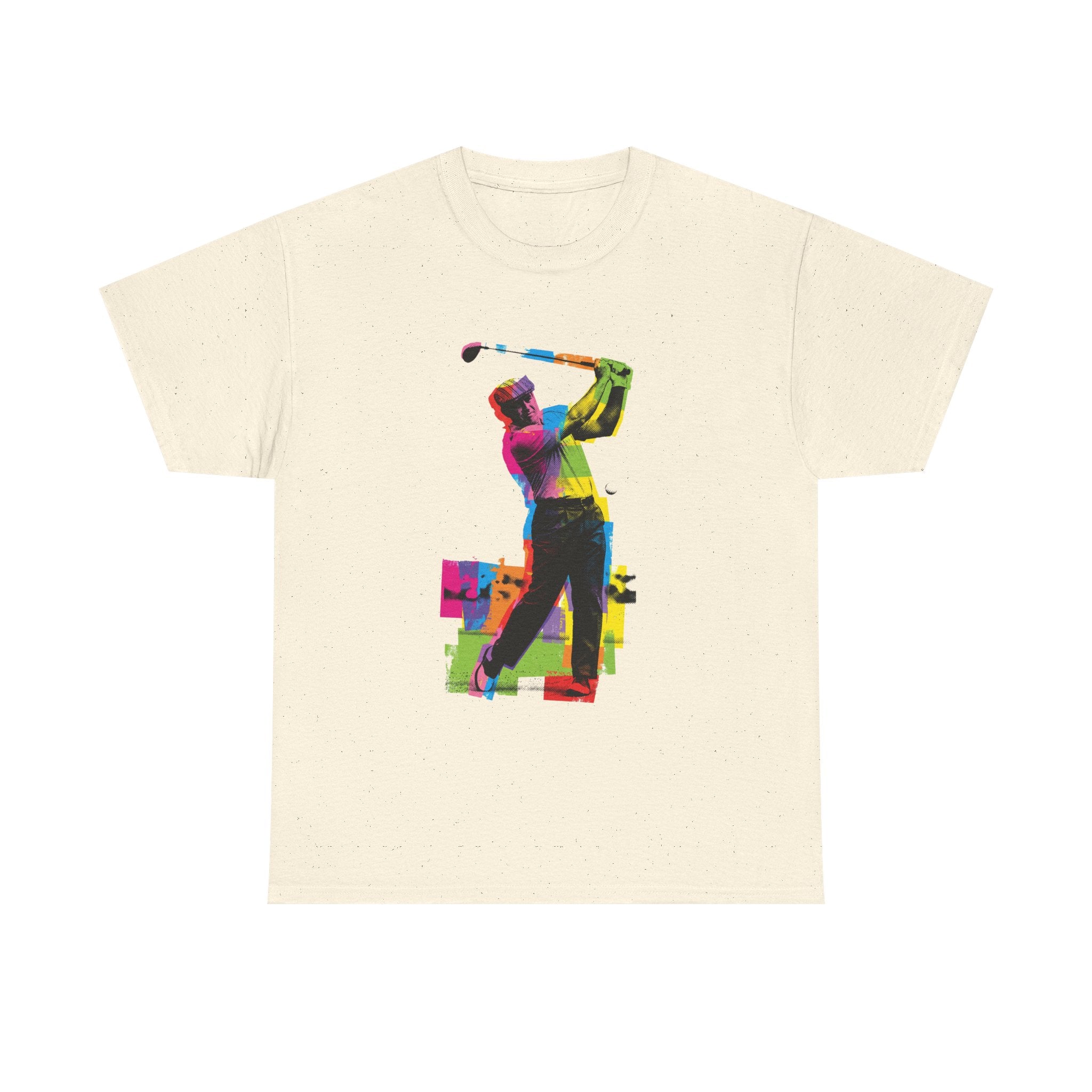 Golf Swing Pop Art T-Shirt — Colorful Golfer Graphic Tee