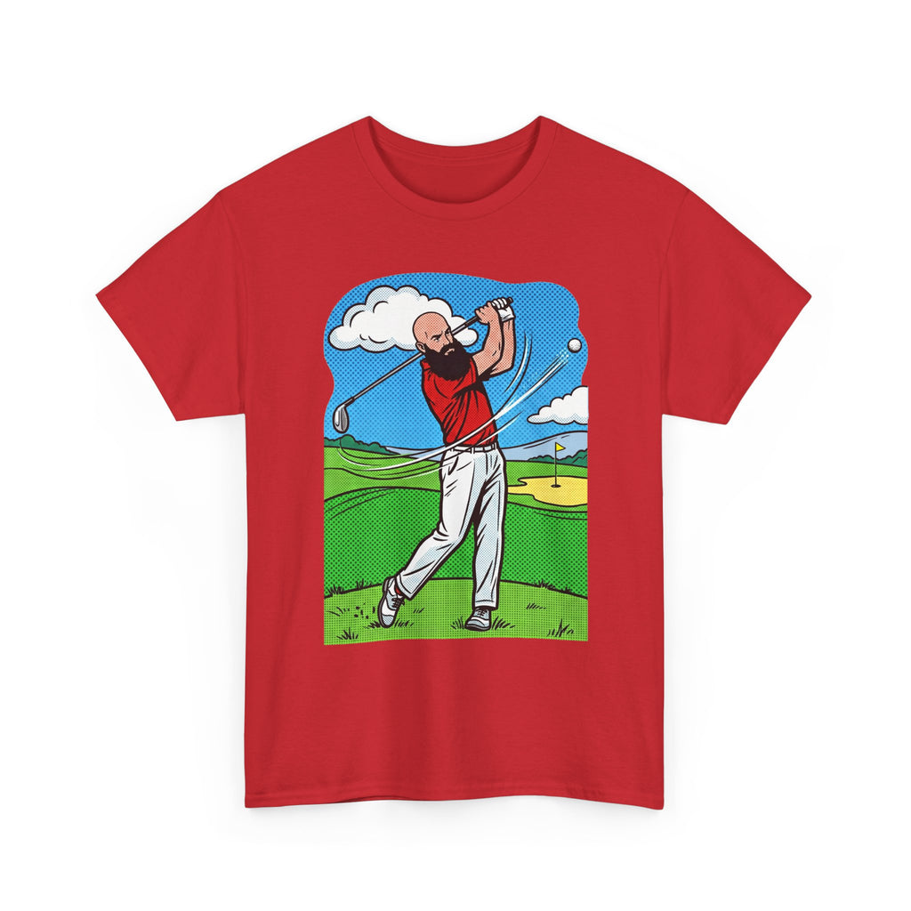 Golf Swing Graphic Tee — Golfer Illustration Shirt for Golf Lovers
