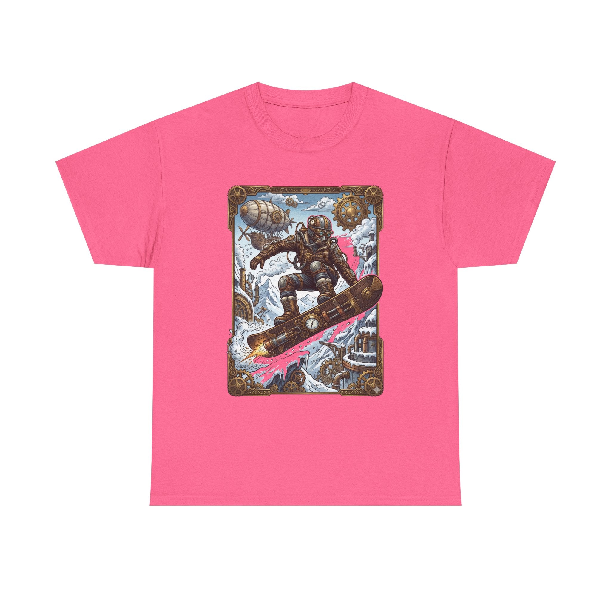 Steampunk Snowboarder Tee — Vintage Deep-Sea Snowboarding Graphic Shirt