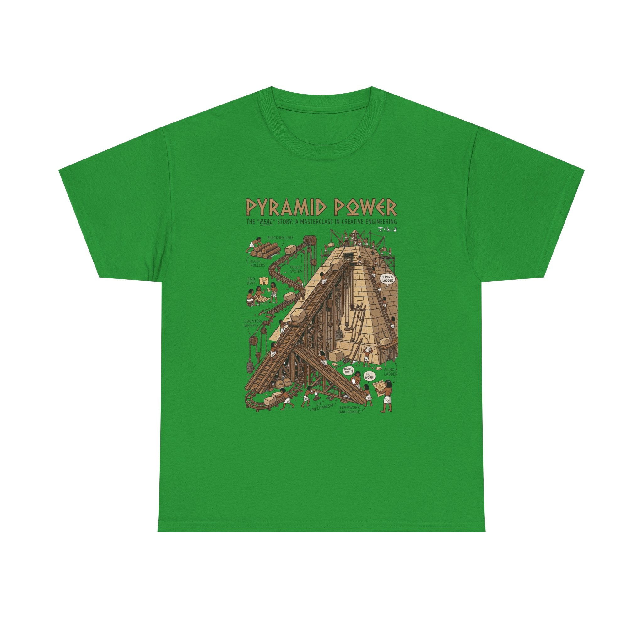 Pyramid Power Tee — Vintage Egyptian Pyramid Diagram Graphic T‑Shirt