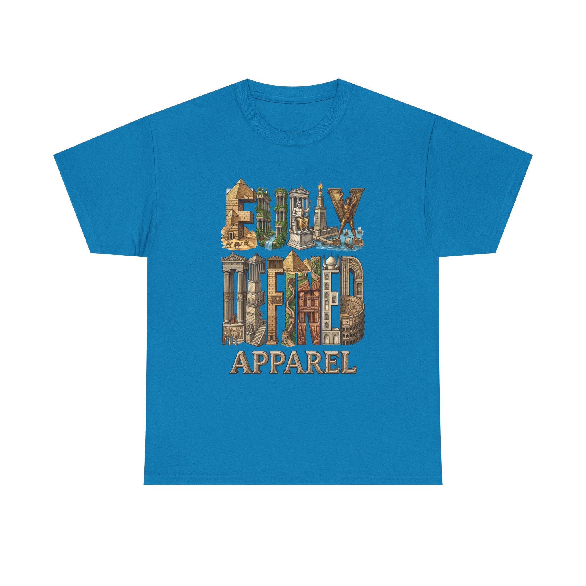 Fully Defined Apparel T‑Shirt — Wonders of the World Graphic Tee