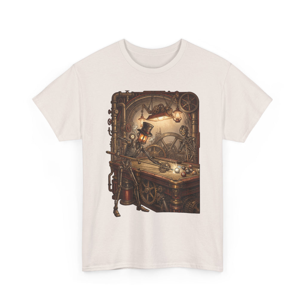 Steampunk Billiards T-Shirt – Vintage Pool Illustration