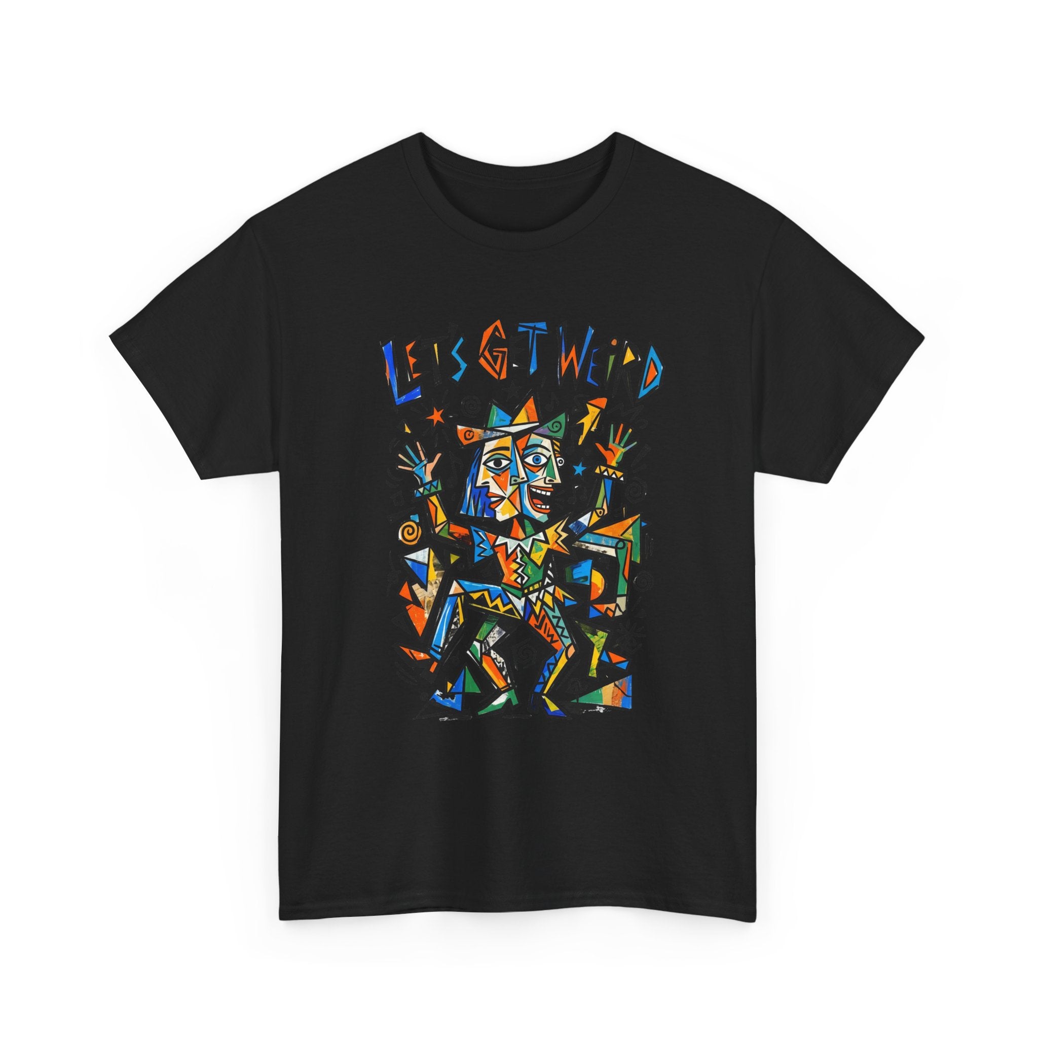 Let's Get Weird T‑Shirt — Colorful Abstract Party Graphic Tee