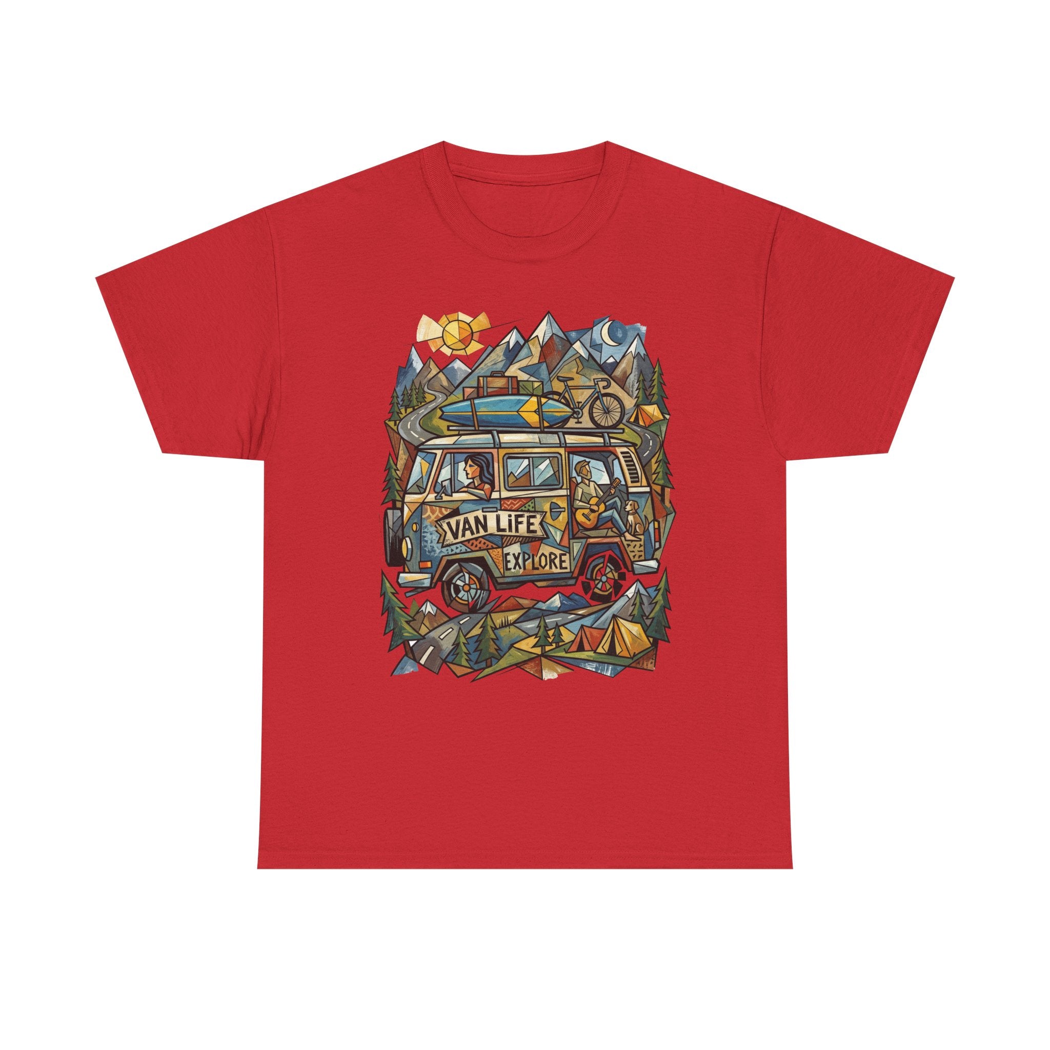 Van Life Explore T-Shirt — Retro Campervan Adventure Graphic Tee