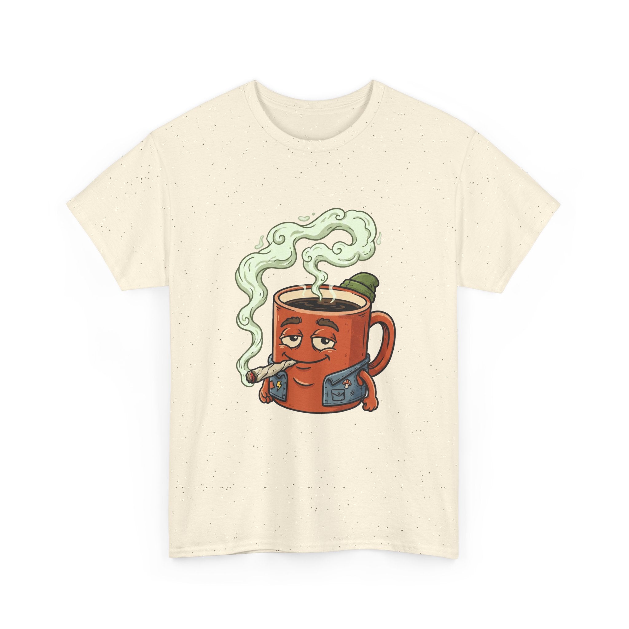 Coffee and a Joint Tee — Funny Smoking Coffee Graphic T-Shirt