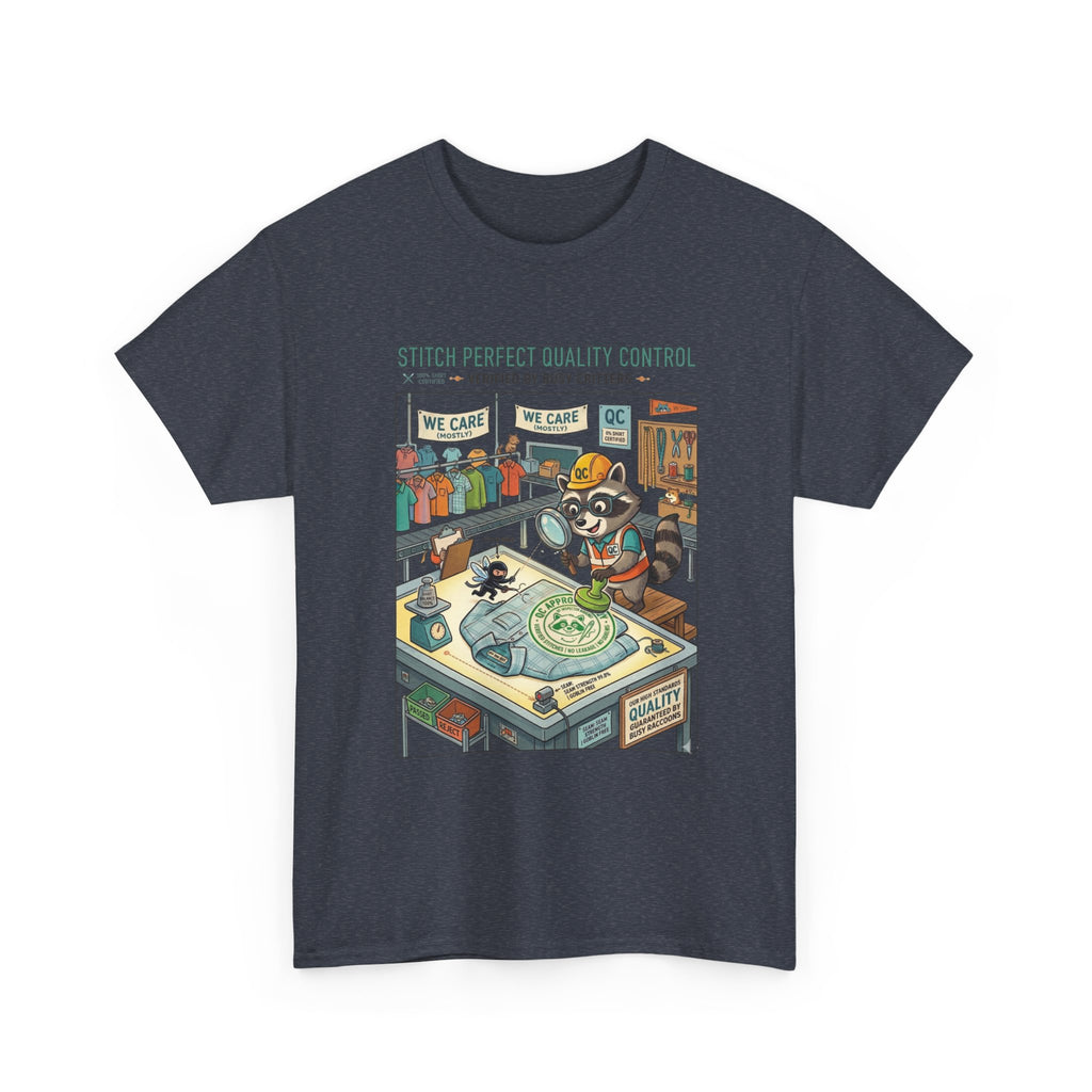 Quality Control Sewing Shirt — "Stitch Perfect" Tailor Cartoon Tee