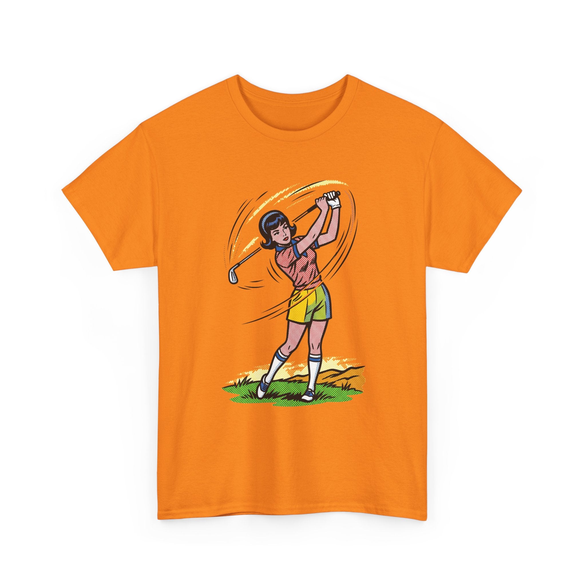 Golf Swing Graphic Tee — Vintage Golfer Illustration T-Shirt