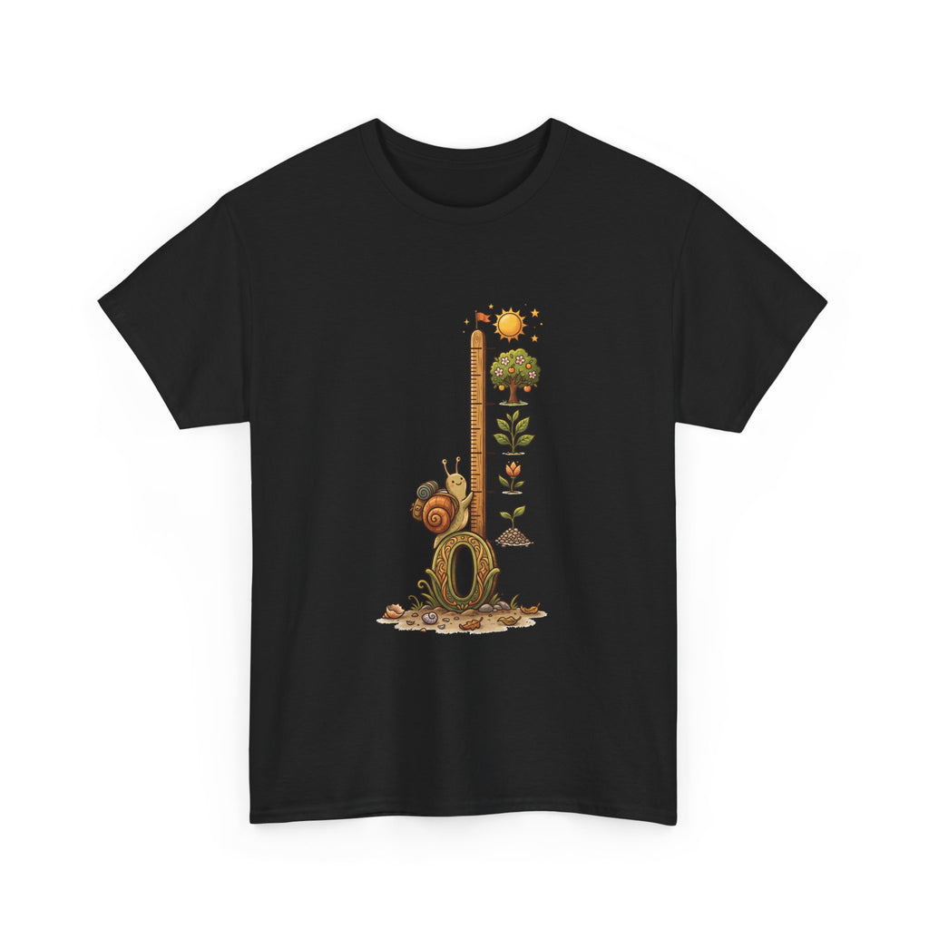 Growth Meter Graphic Tee — Cute Bear Planting Height Chart T-Shirt