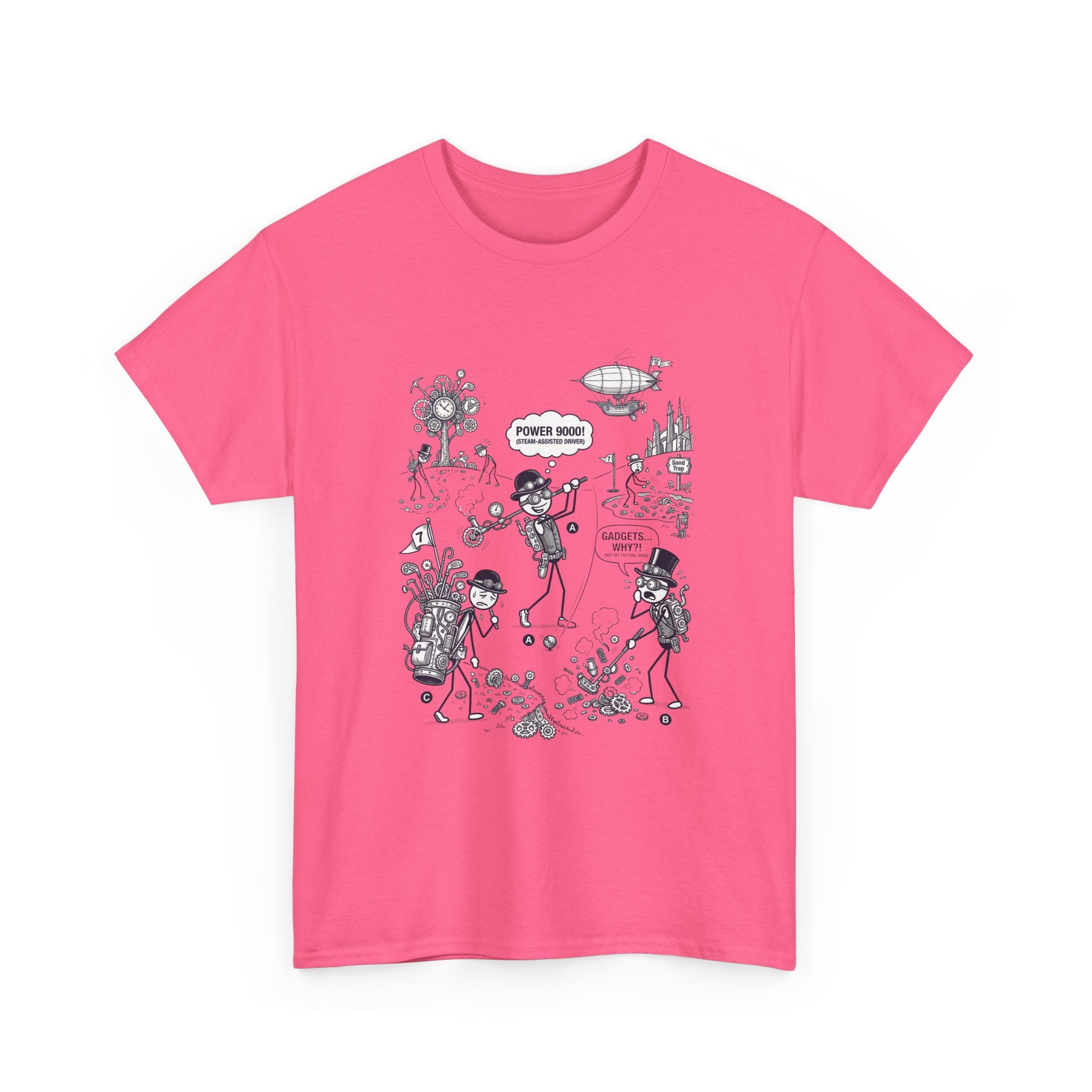 Steampunk Golf Graphic Tee —  "Good Vibes" Illustration