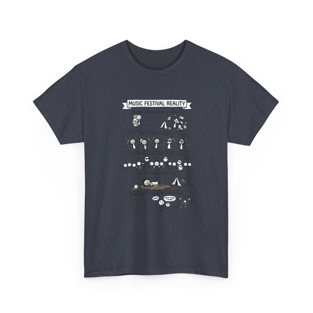 Music Festival Reality Tee – Funny Concert Comic Graphic T-Shirt