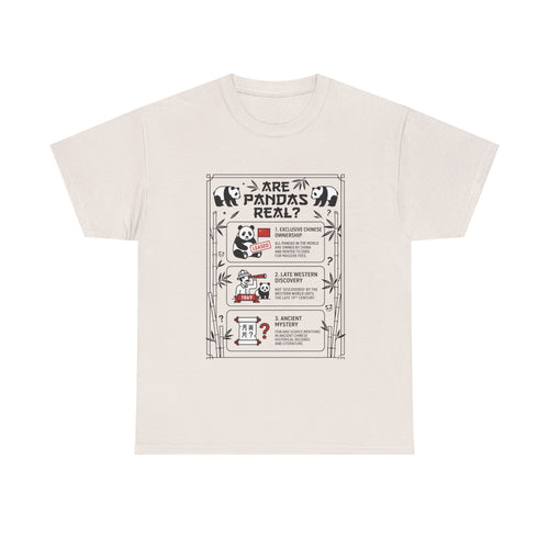 Are Pandas Real? Illustrated Infographic Tee - Funny Panda Facts T-Shirt