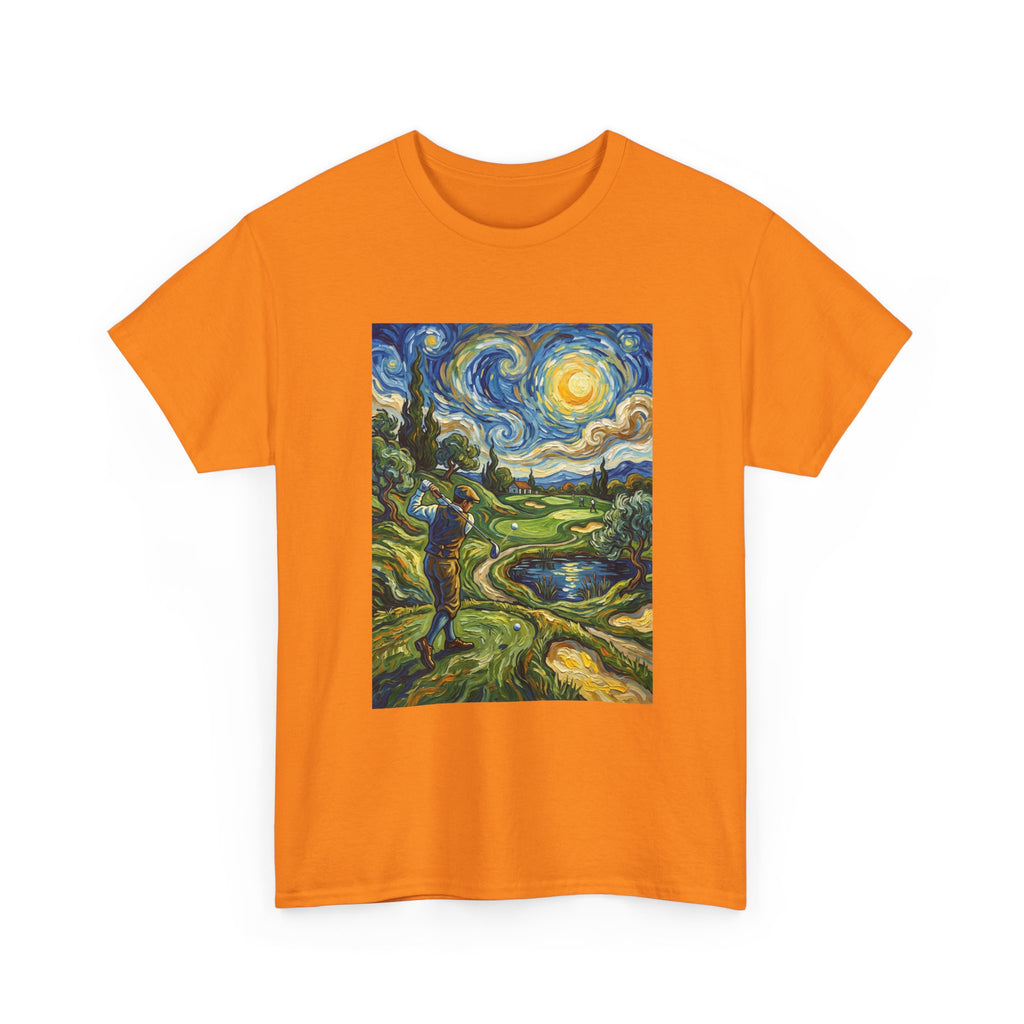 Golf Van Gogh Style T-Shirt — Starry Night Golf Artwork Tee