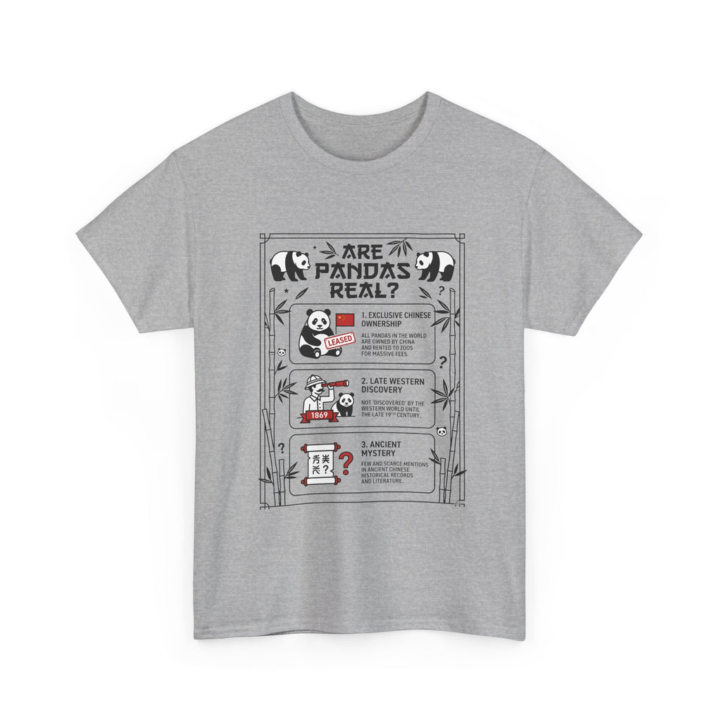 Are Pandas Real? Illustrated Infographic Tee - Funny Panda Facts T-Shirt