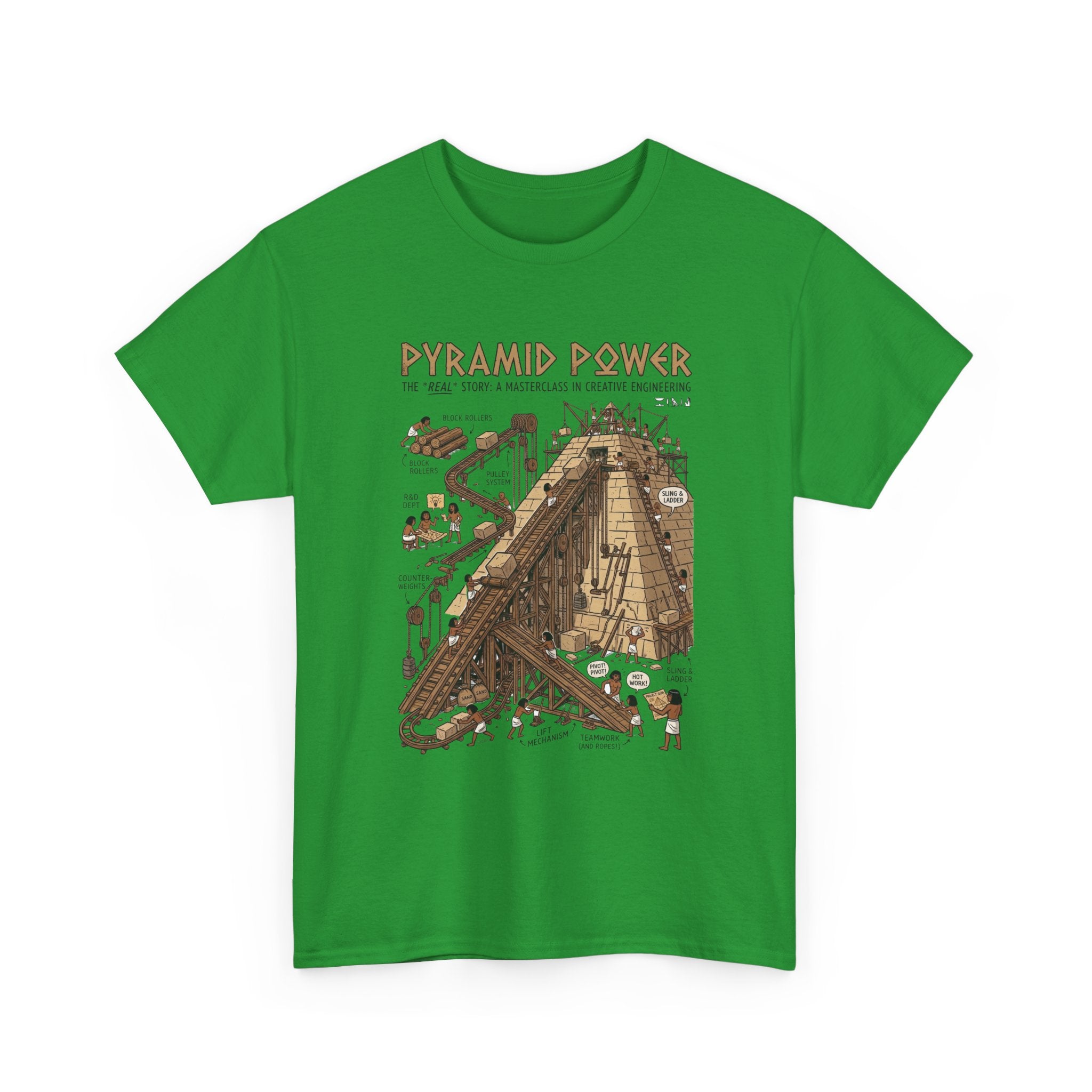 Pyramid Power Tee — Vintage Egyptian Pyramid Diagram Graphic T‑Shirt