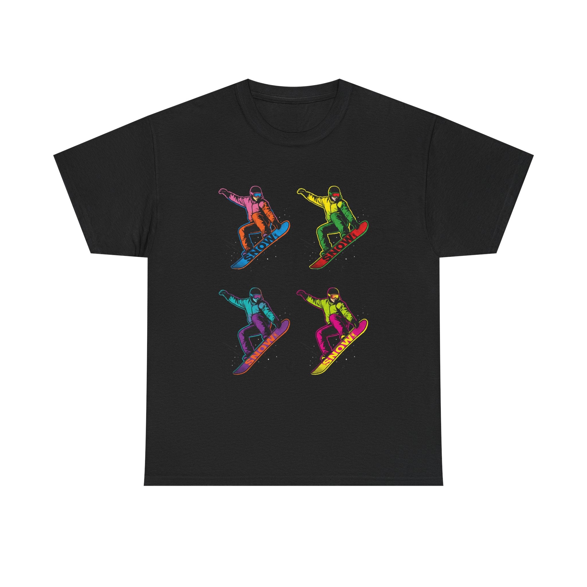 Snowboarder Pop Art T-Shirt – Colorful Retro Snowboarding Graphic Tee