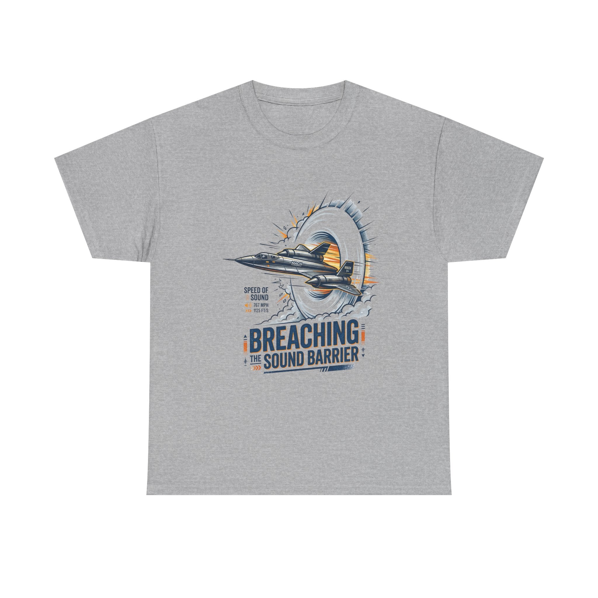 Sonic Boom T-Shirt — 'Breaching the Sound Barrier' Jet Trainer Aviation Graphic Tee